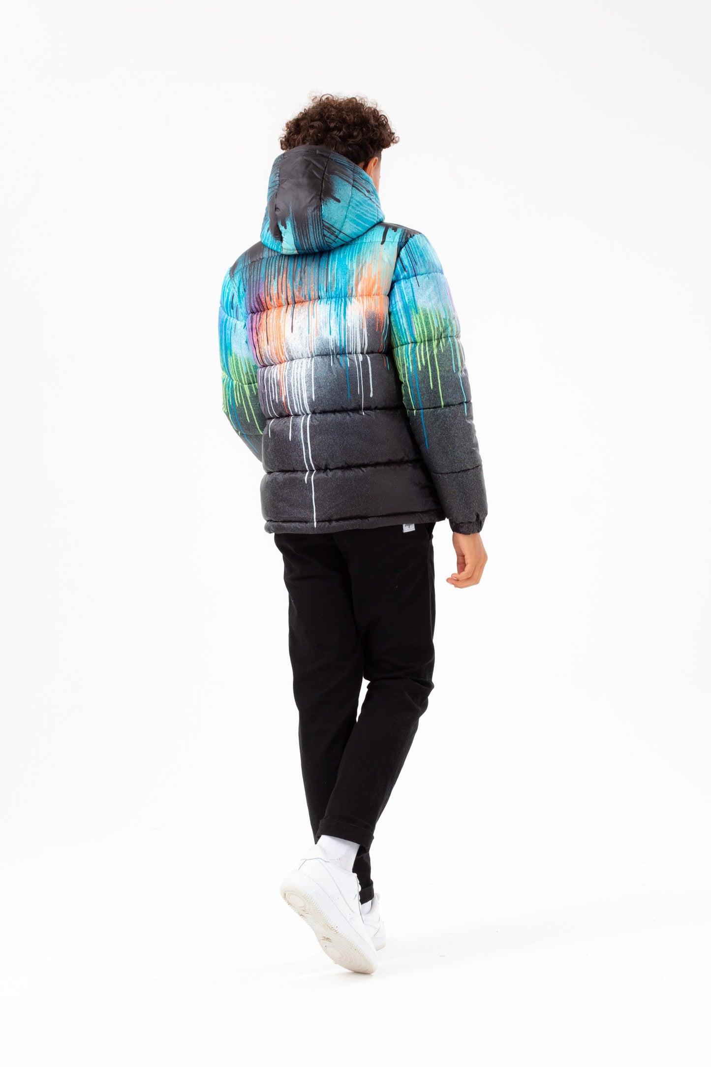 HYPE BOYS DRIP FADE PUFFER JACKET