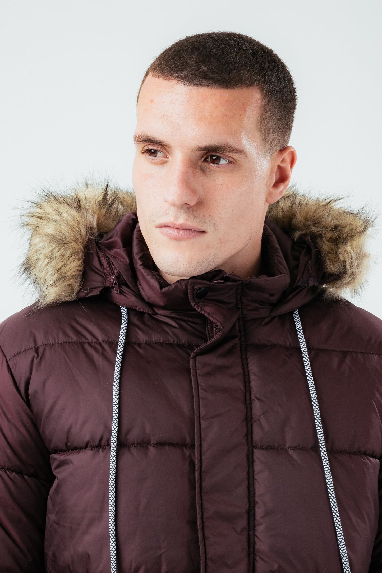 HYPE BURGUNDY MEN'S EXPLORER JACKET