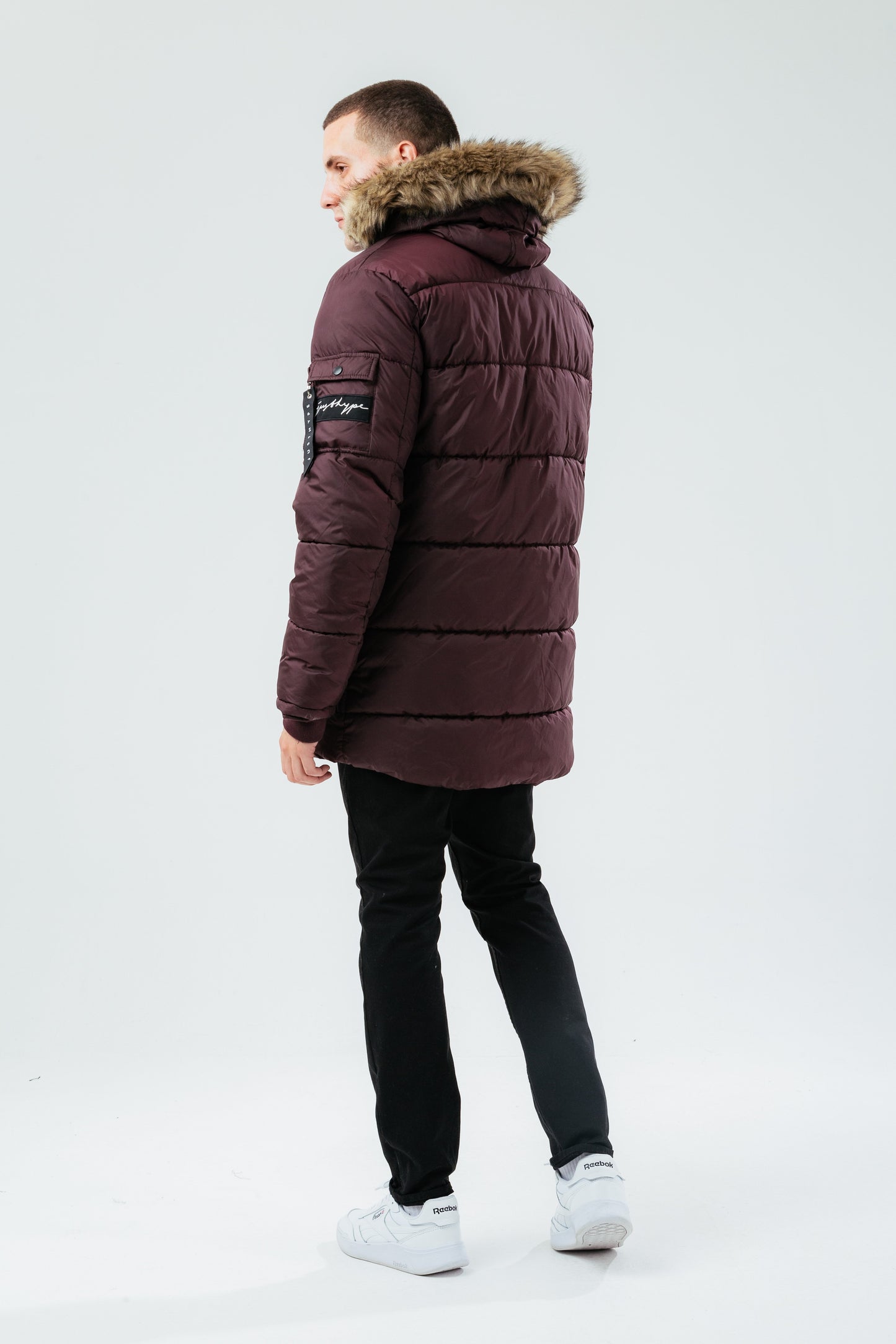 HYPE BURGUNDY MEN'S EXPLORER JACKET