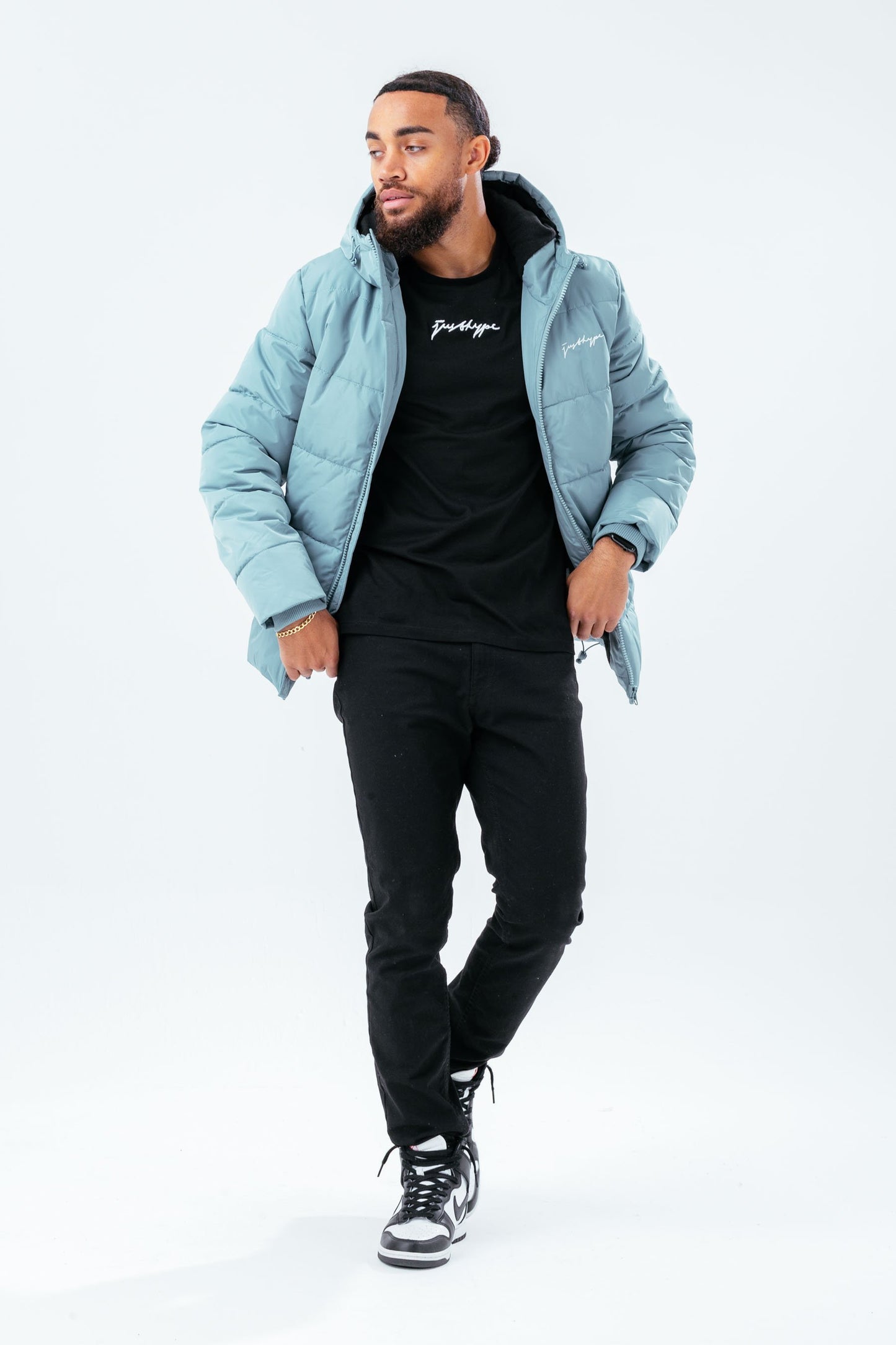 HYPE BLUE LUXE SHORT LINE MEN'S PARKA JACKET