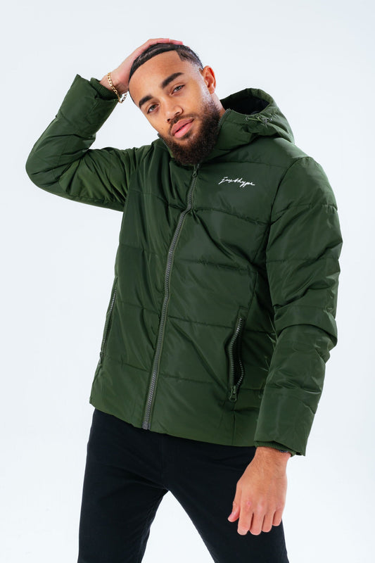 HYPE GREEN LUXE SHORT LINE MEN'S PARKA JACKET