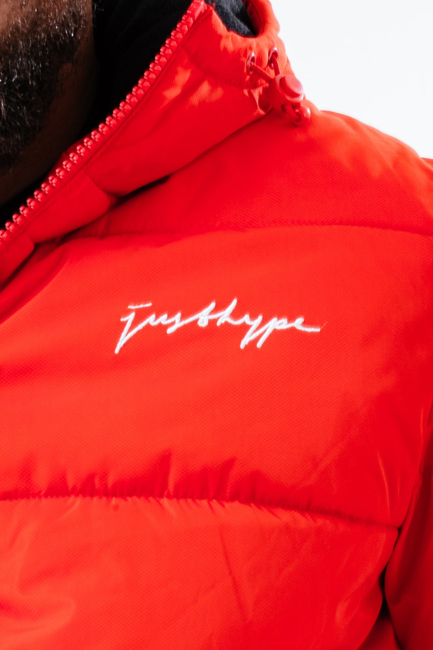 HYPE RED LUXE PADDED MEN'S JACKET