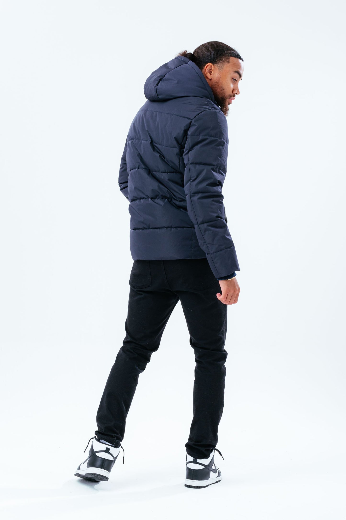 HYPE NAVY LUXE SHORT LINE MEN'S PARKA JACKET