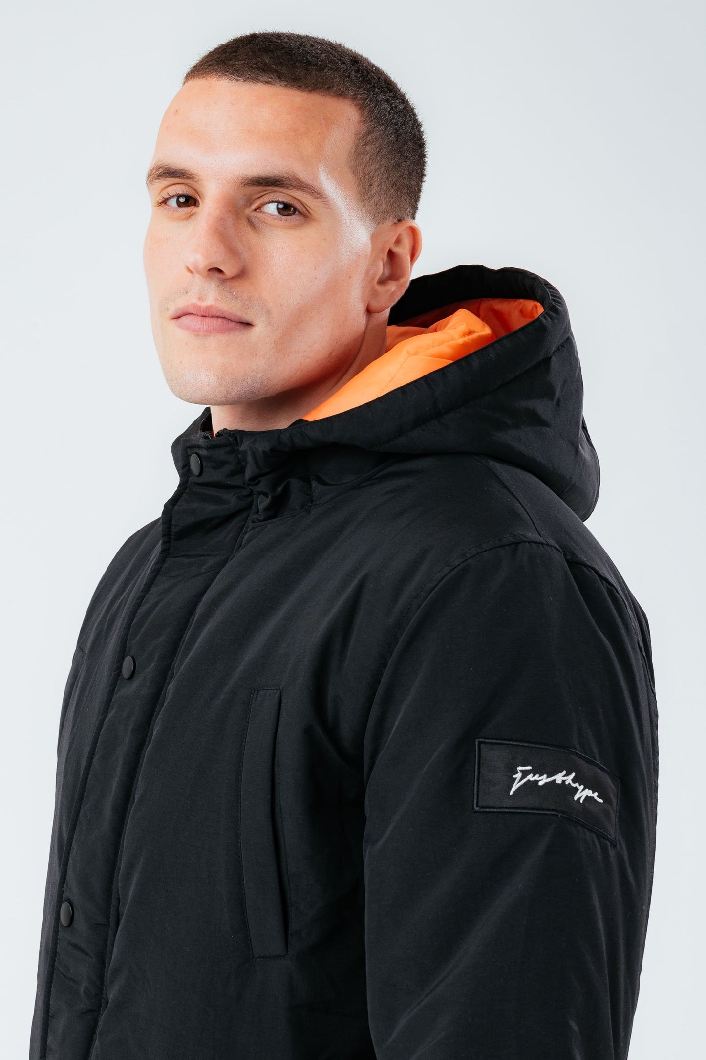 HYPE BLACK LUXE SHORT LINE MEN'S PARKA JACKET