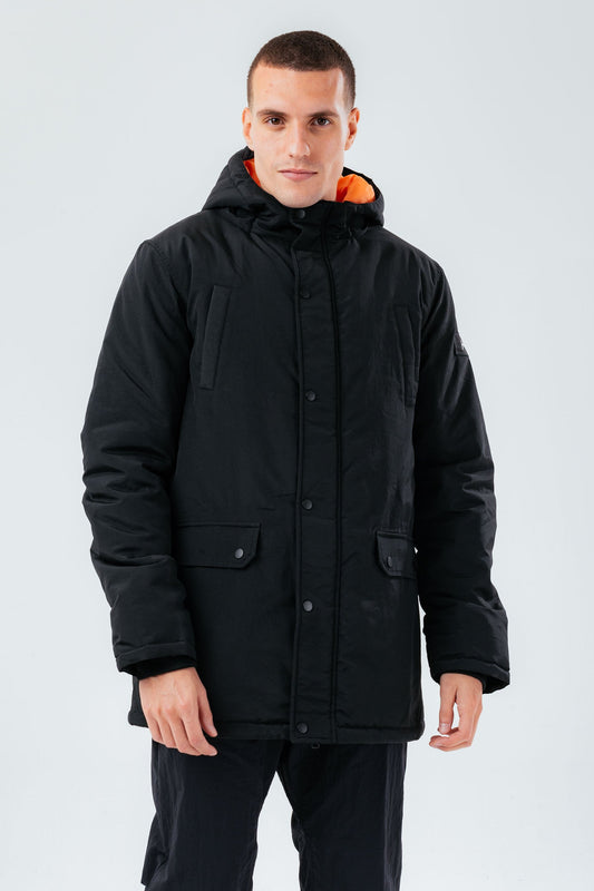 HYPE BLACK LUXE SHORT LINE MEN'S PARKA JACKET