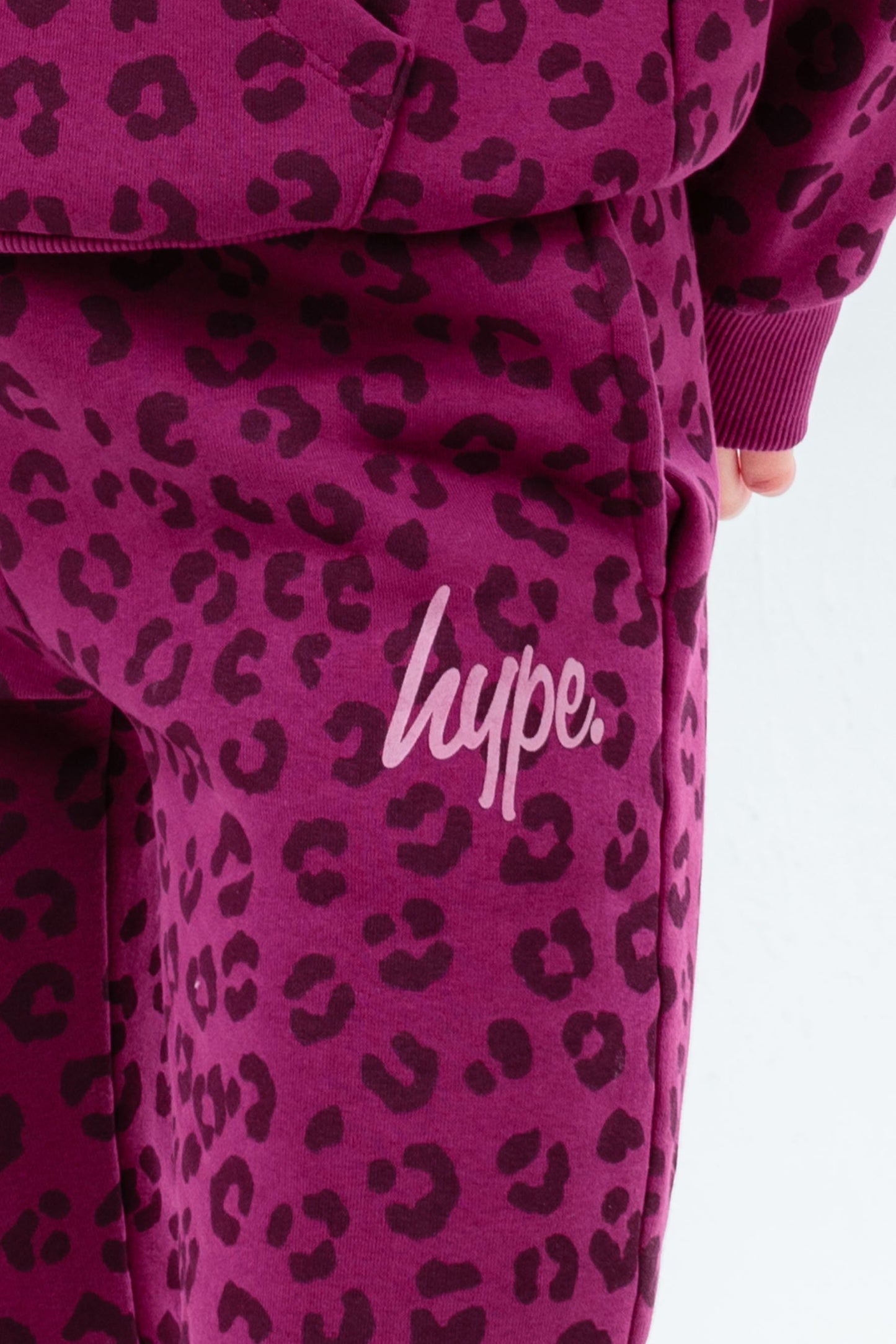 HYPE PURPLE LEOPARD GIRLS JOGGERS