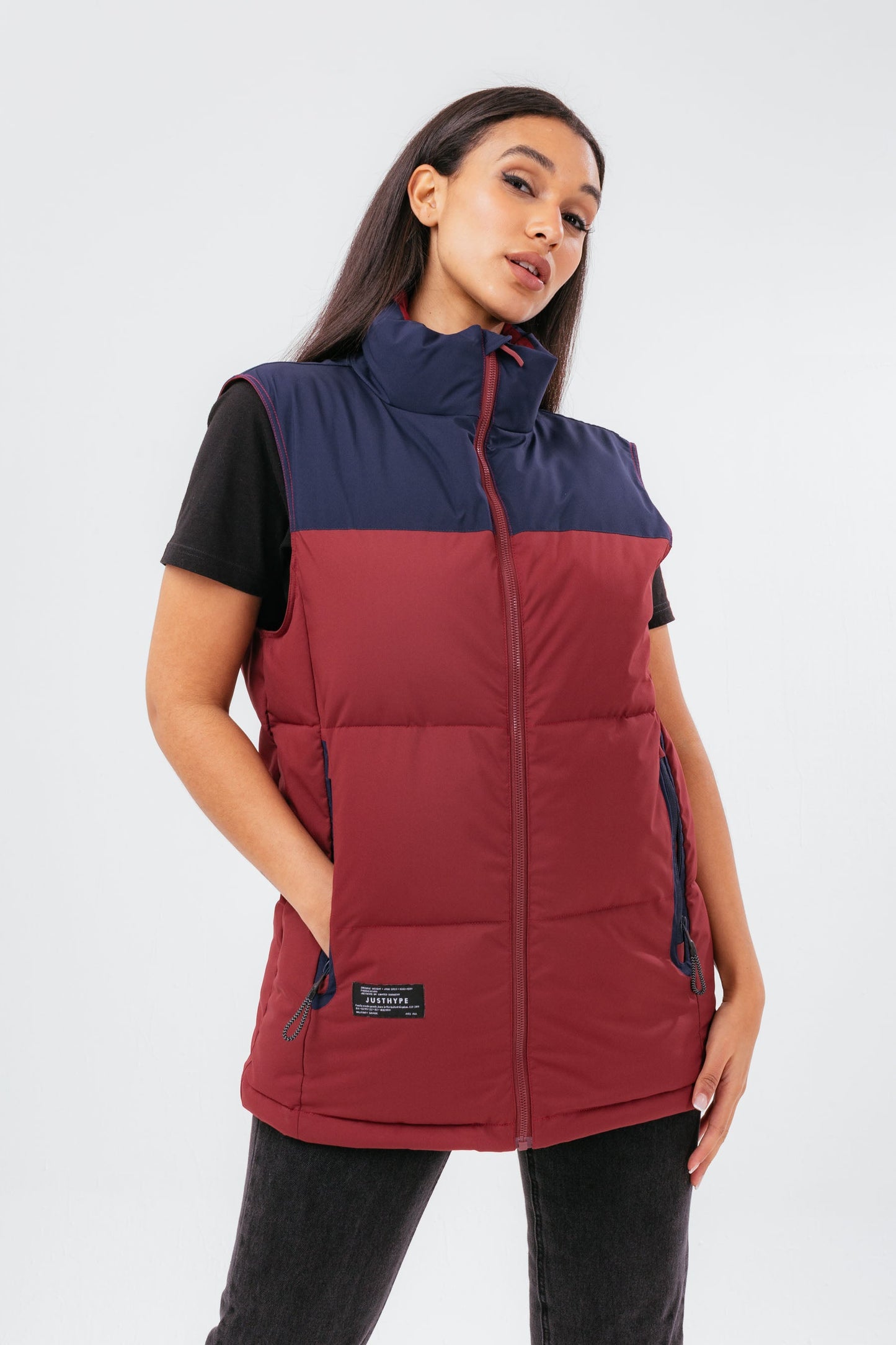 HYPE BURGUNDY ADULT GILET