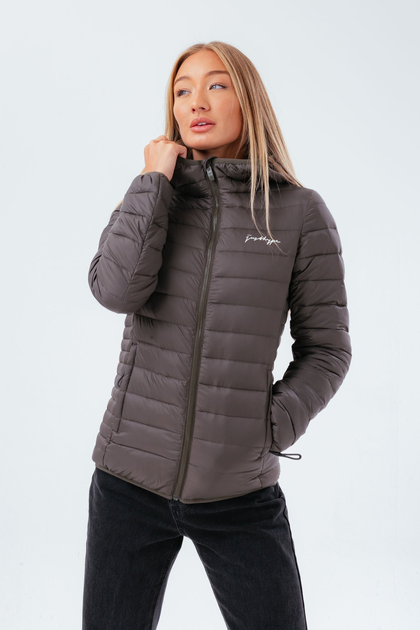 HYPE KHAKI WOMEN'S LIGHTWEIGHT PUFFER JACKET