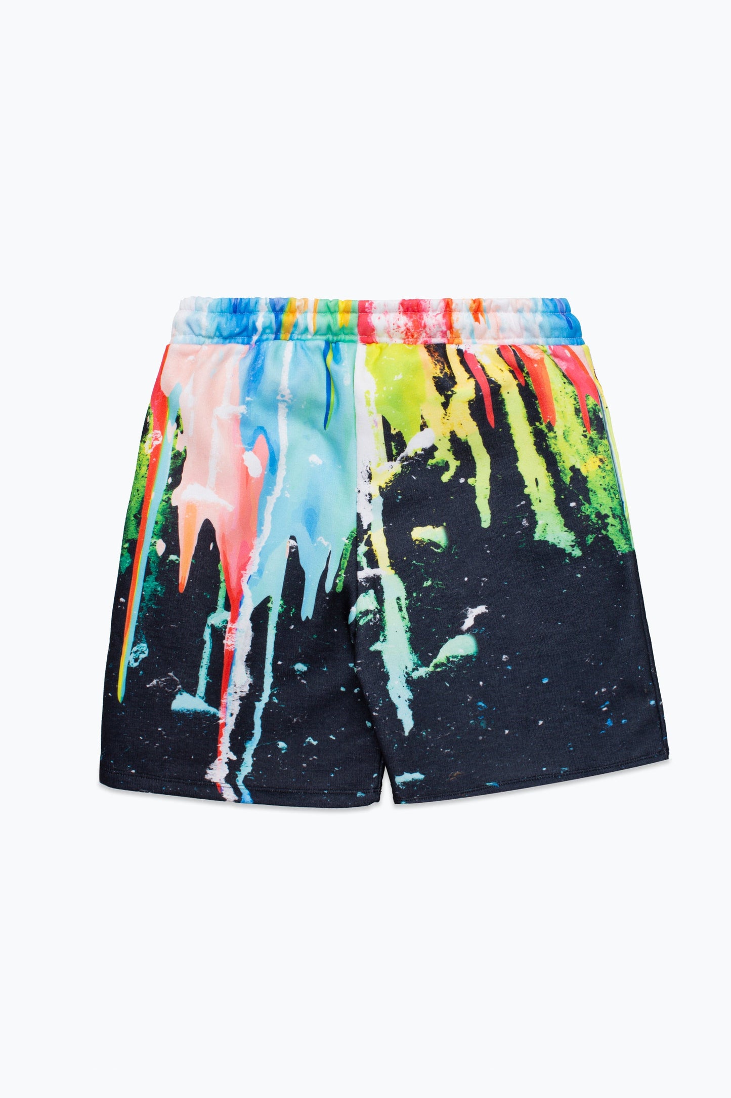 HYPE BOYS BLACK MULTI DRIPS SCRIPT SHORTS