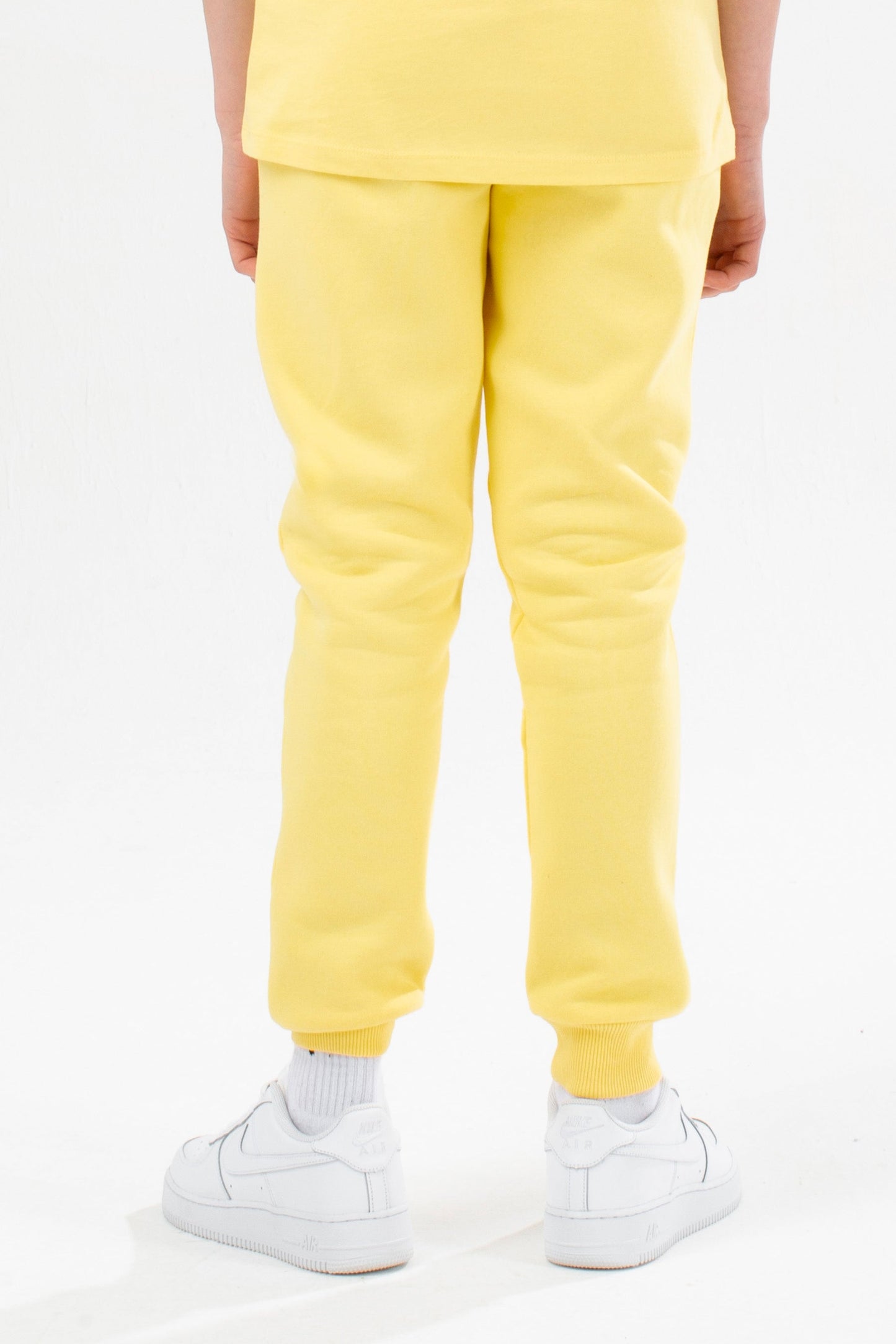 HYPE YELLOW KIDS OVERHEAD HOODIE & JOGGERS SET