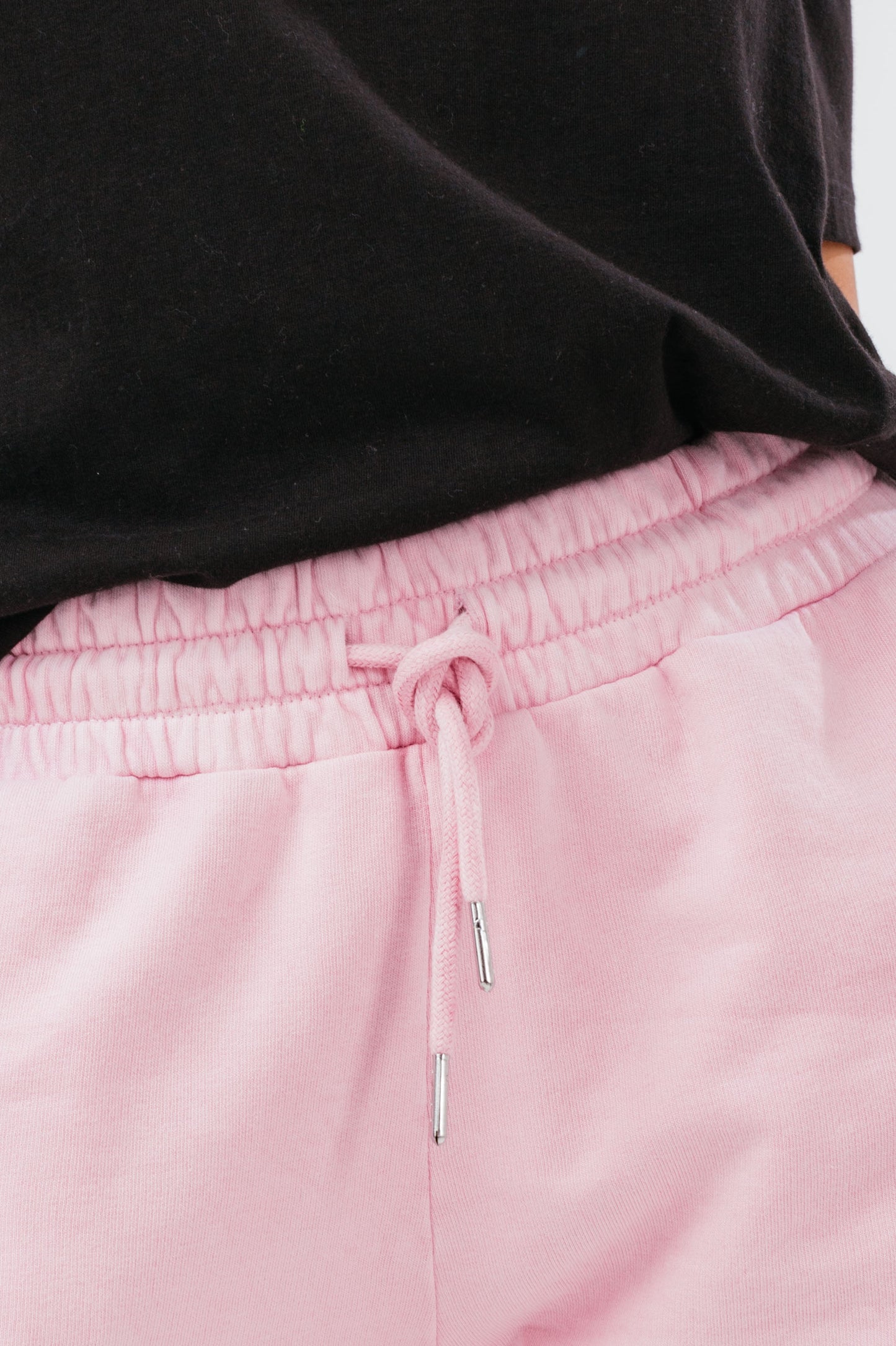 HYPE PINK HIGH WAISTED WOMEN'S BAGGY JERSEY SHORTS