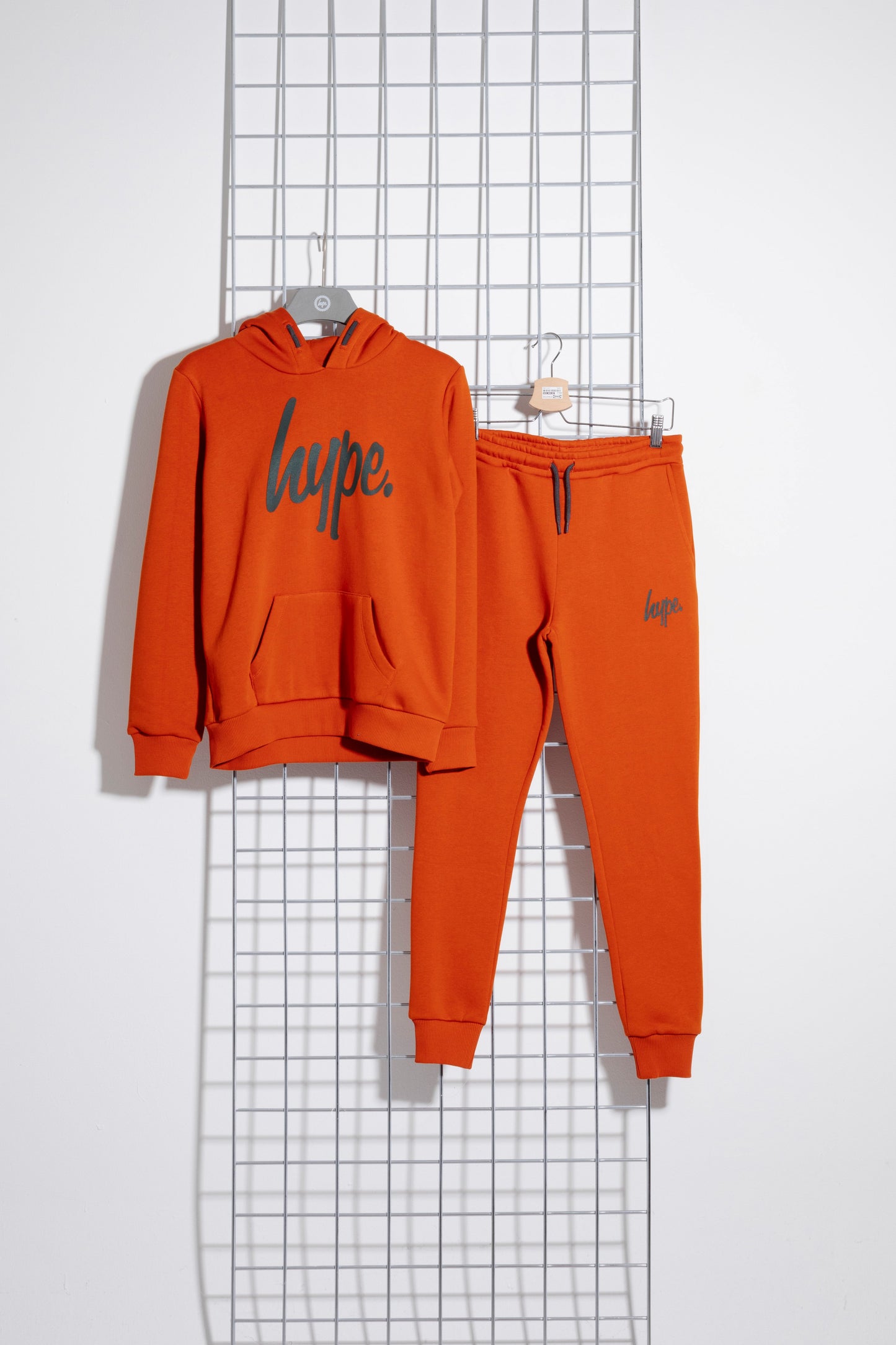 Hype Brick With Olive Script Kids Hoodie & Jogger Set