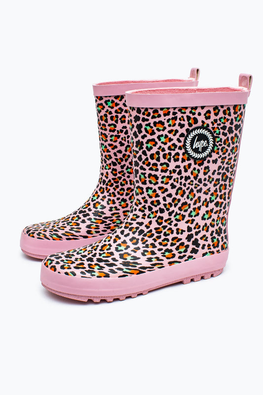 HYPE DISCO LEOPARD KIDS WELLIES