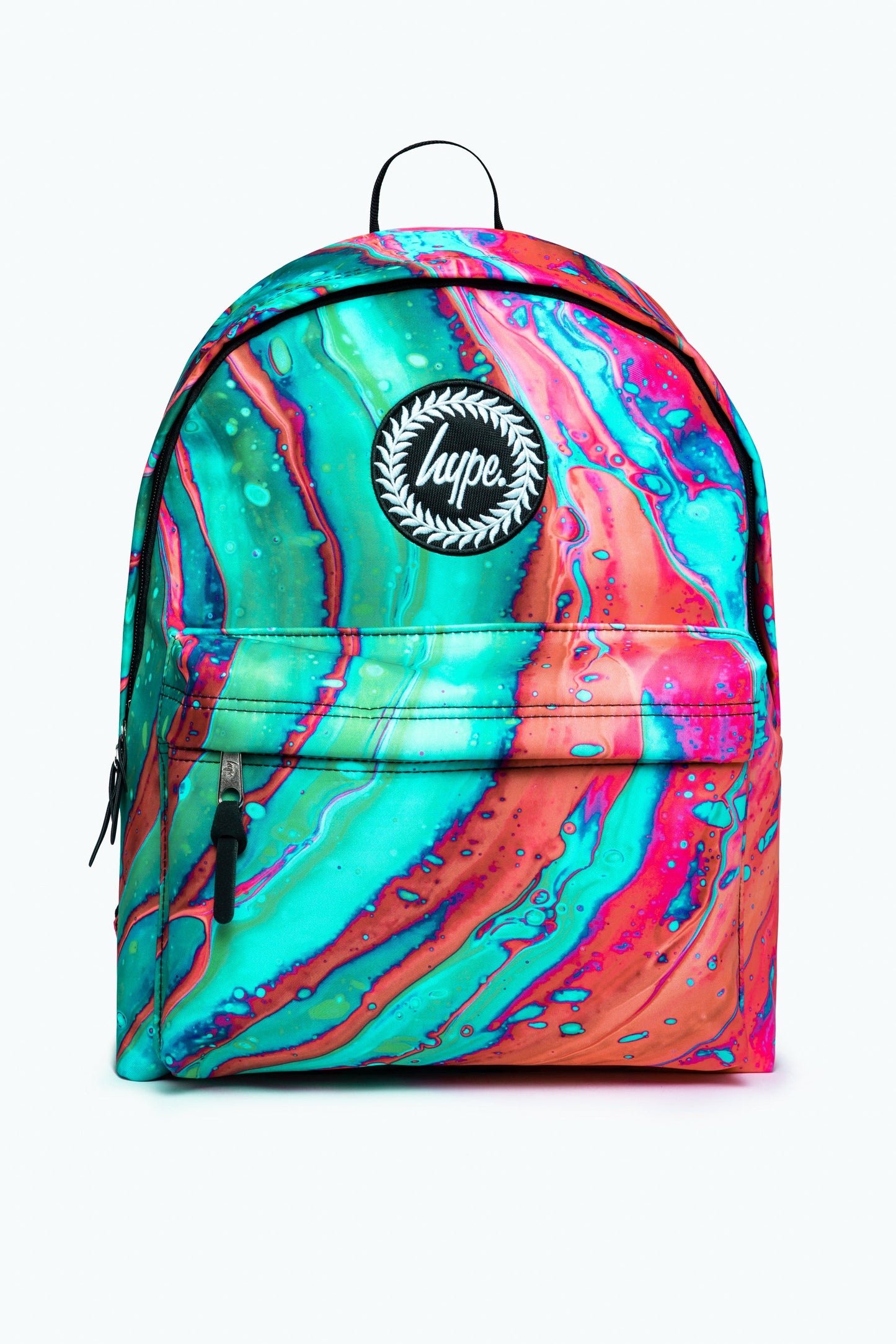 HYPE ORANGE & GREEN OUT OF SPACE MARBLE BACKPACK