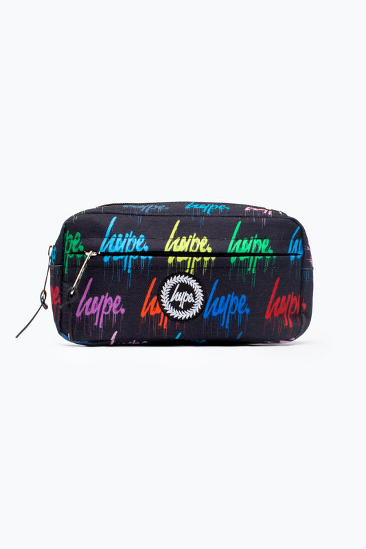 HYPE MULTI COLOURED WALL GRAFFITI DRIP MAXI PENCIL CASE