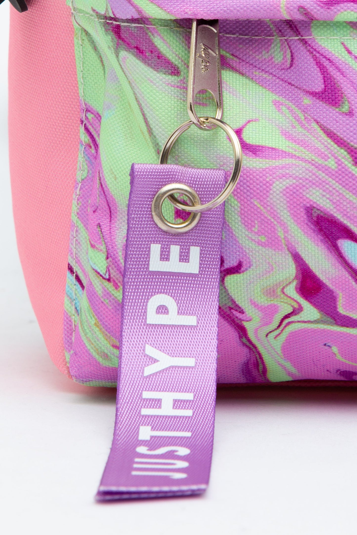 HYPE CREAM & PINK GRADIENT MARBLE MINI BACKPACK