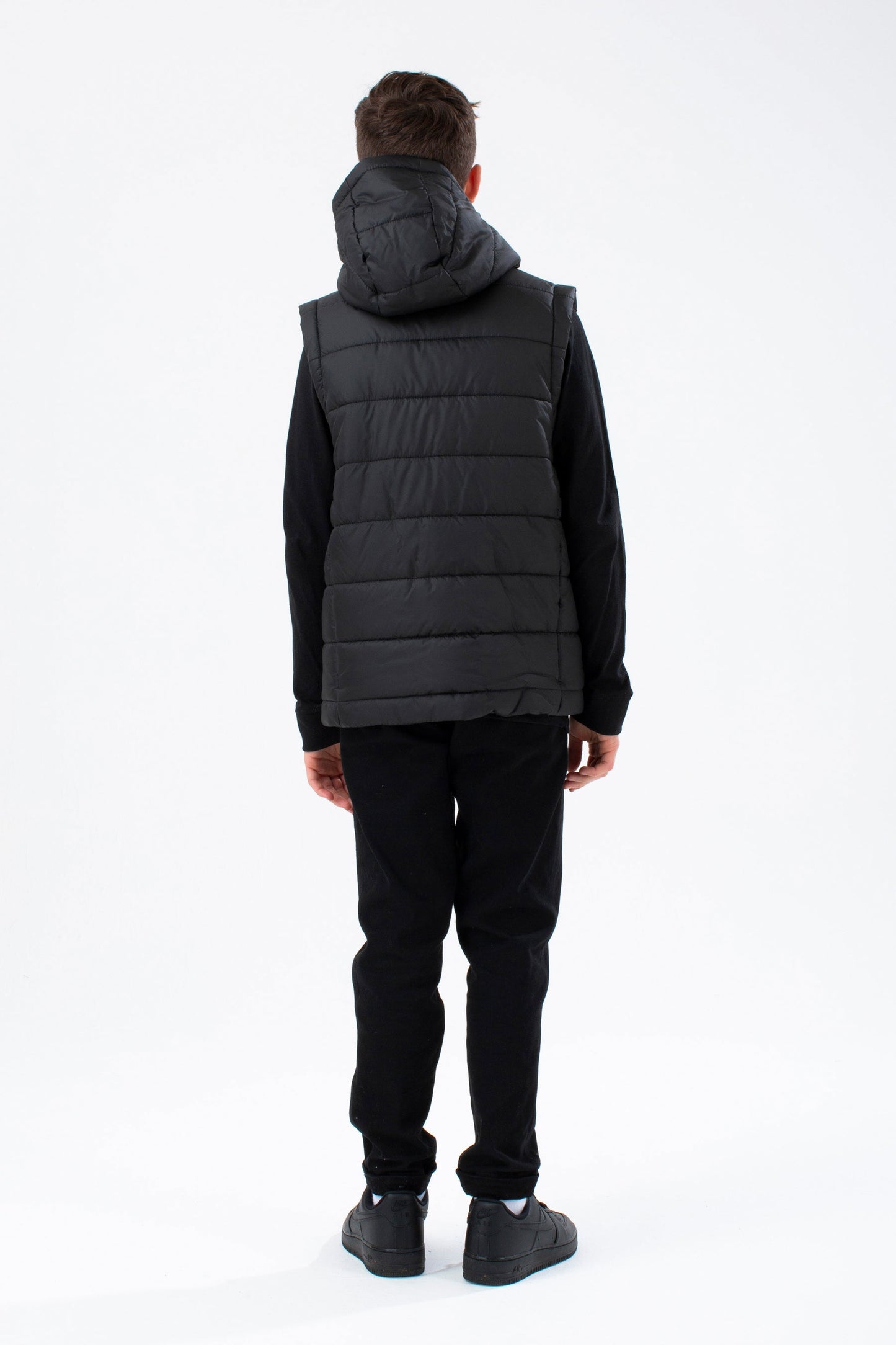 HYPE KIDS BLACK PADDED PUFFER GILET