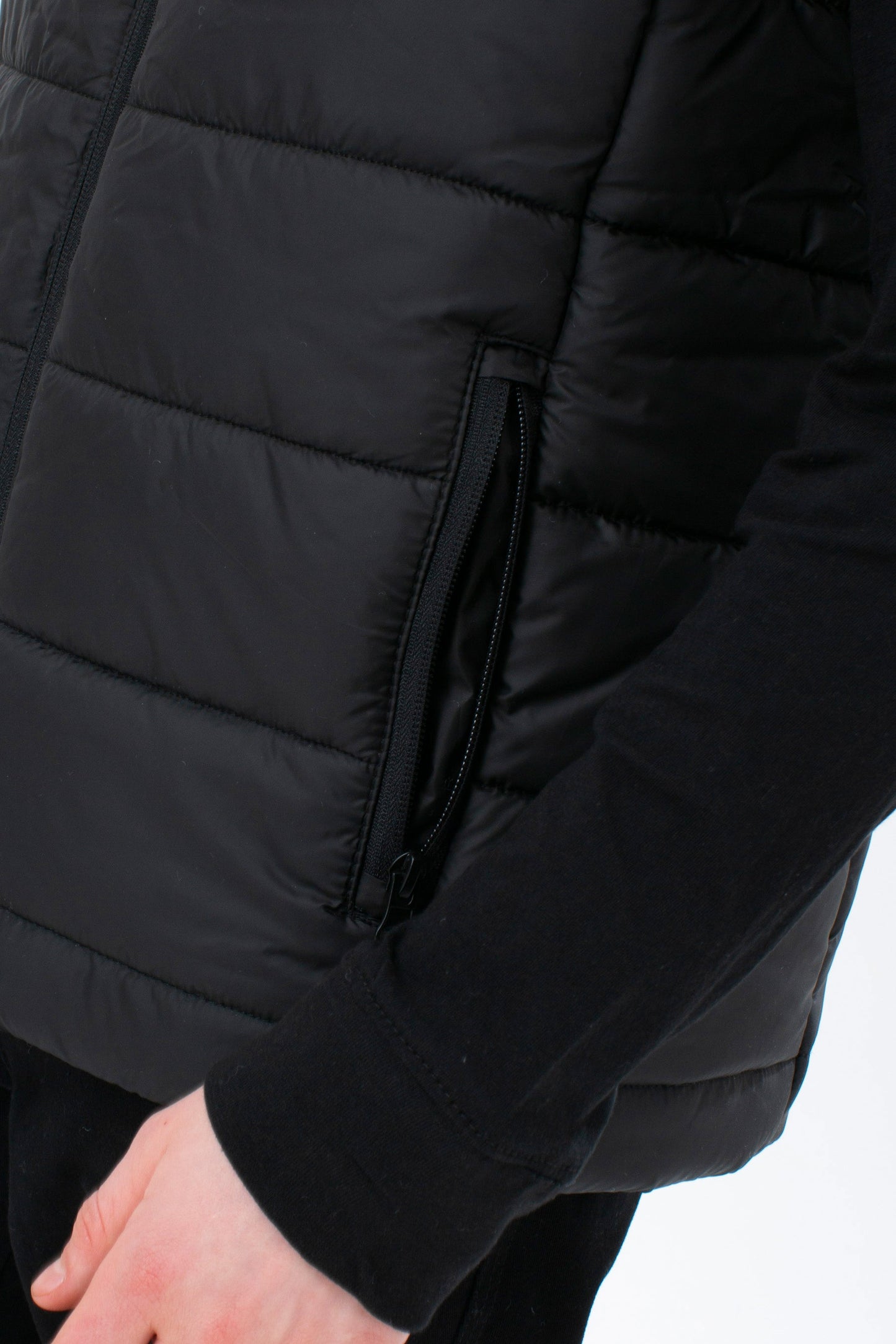 HYPE KIDS BLACK PADDED PUFFER GILET