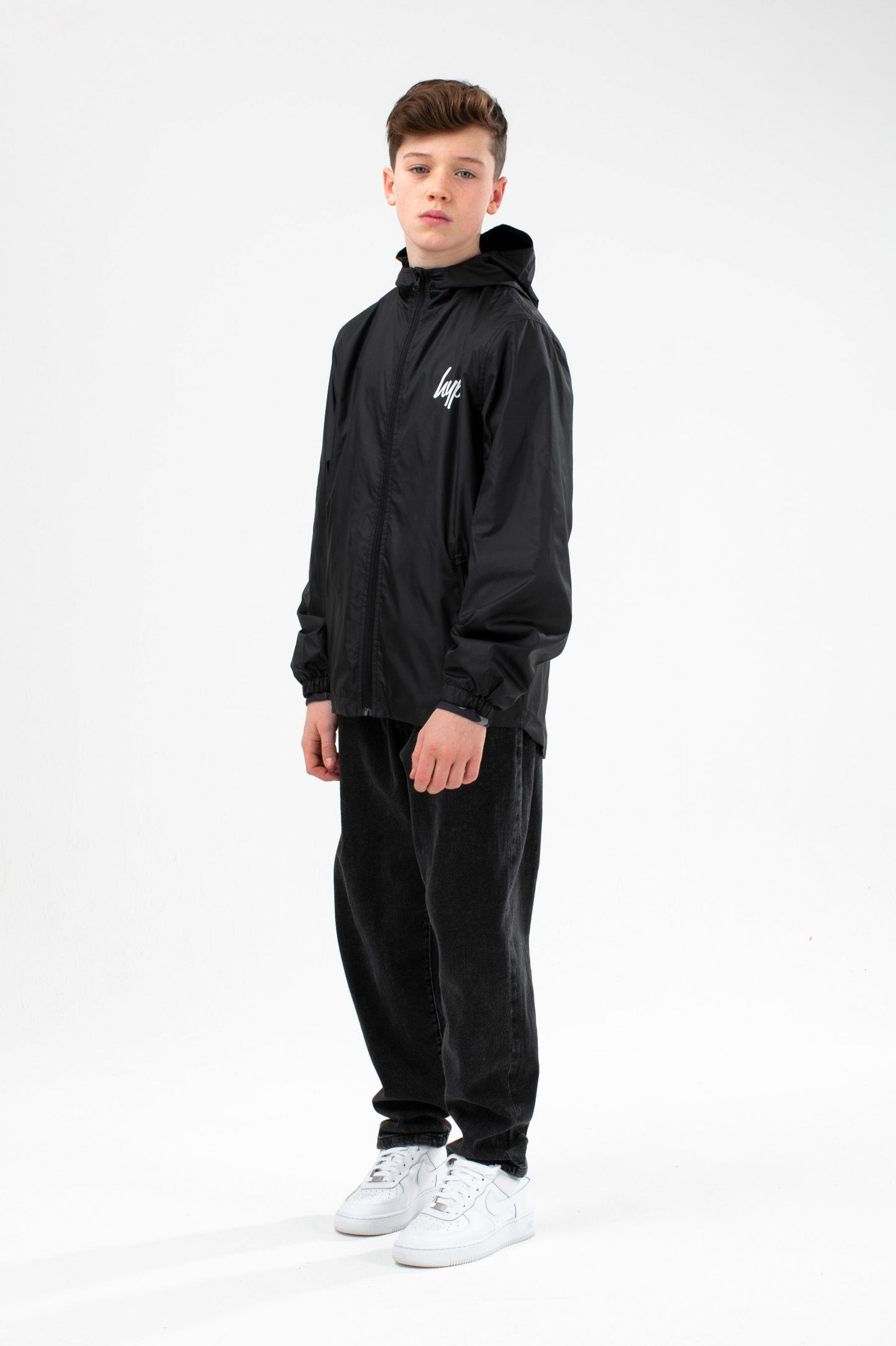 HYPE KIDS BLACK RUNNER JACKET