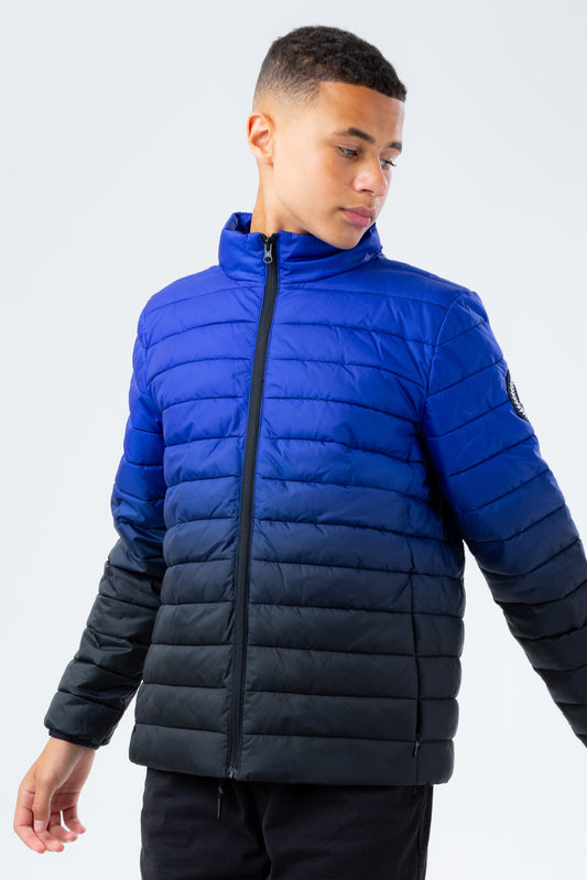 HYPE BLUE FADE BOYS PUFFER JACKET