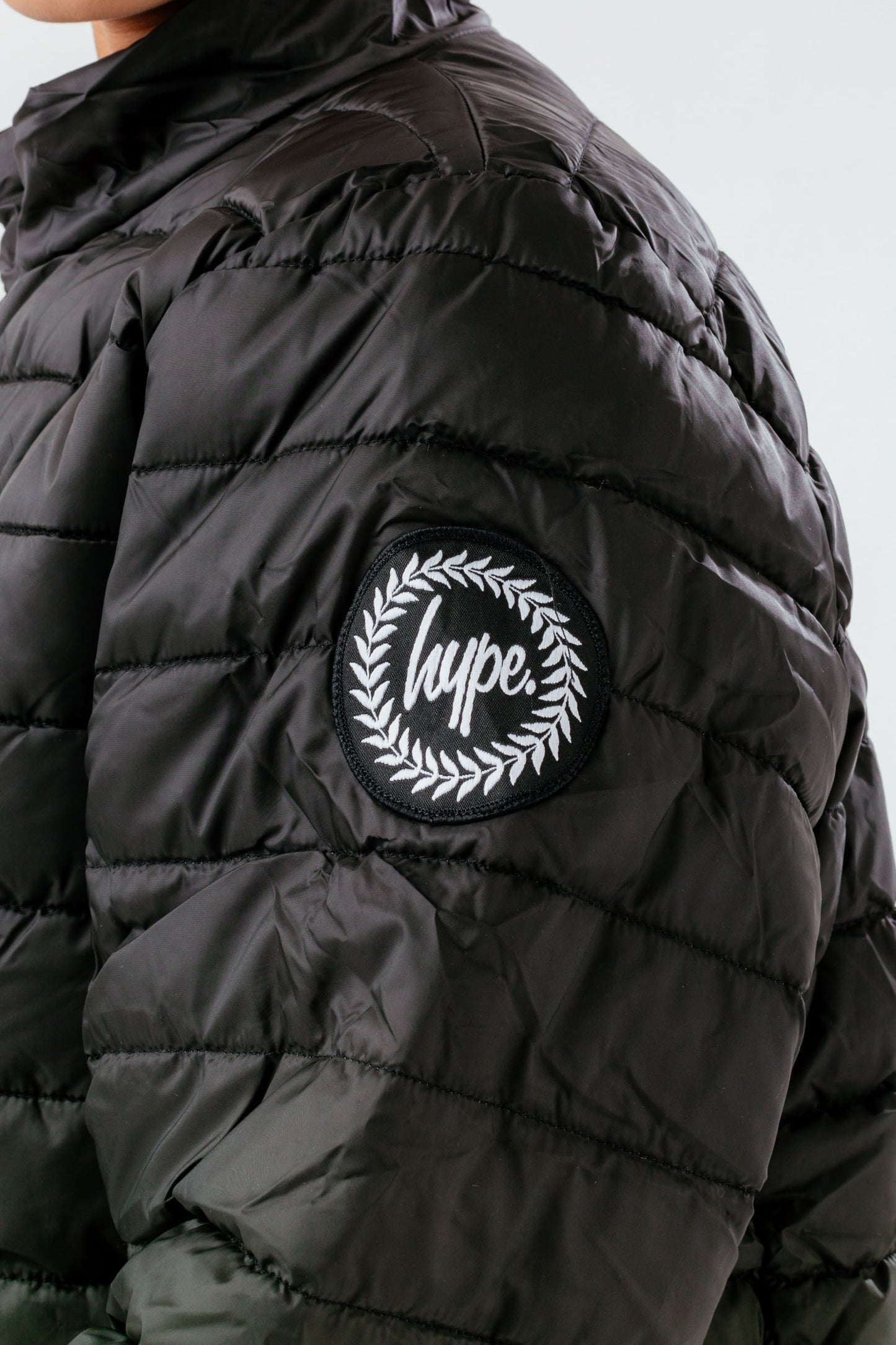 HYPE KHAKI FADE BOYS PUFFER JACKET