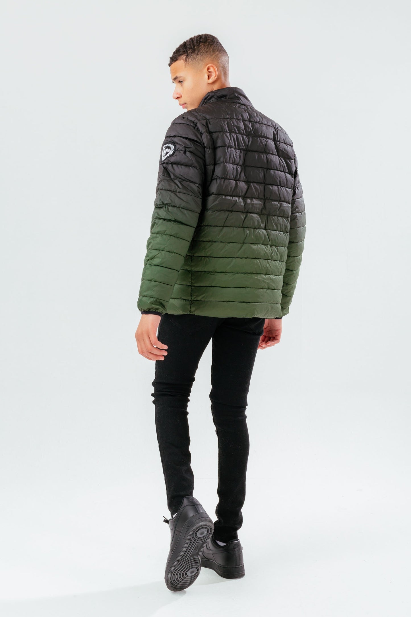 HYPE KHAKI FADE BOYS PUFFER JACKET