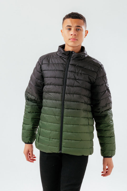 HYPE KHAKI FADE BOYS PUFFER JACKET