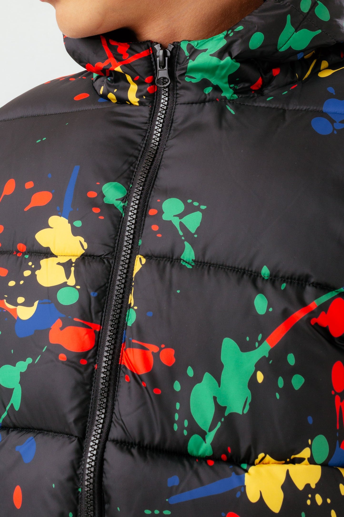 HYPE MULTI SPLAT BOYS PUFFER JACKET