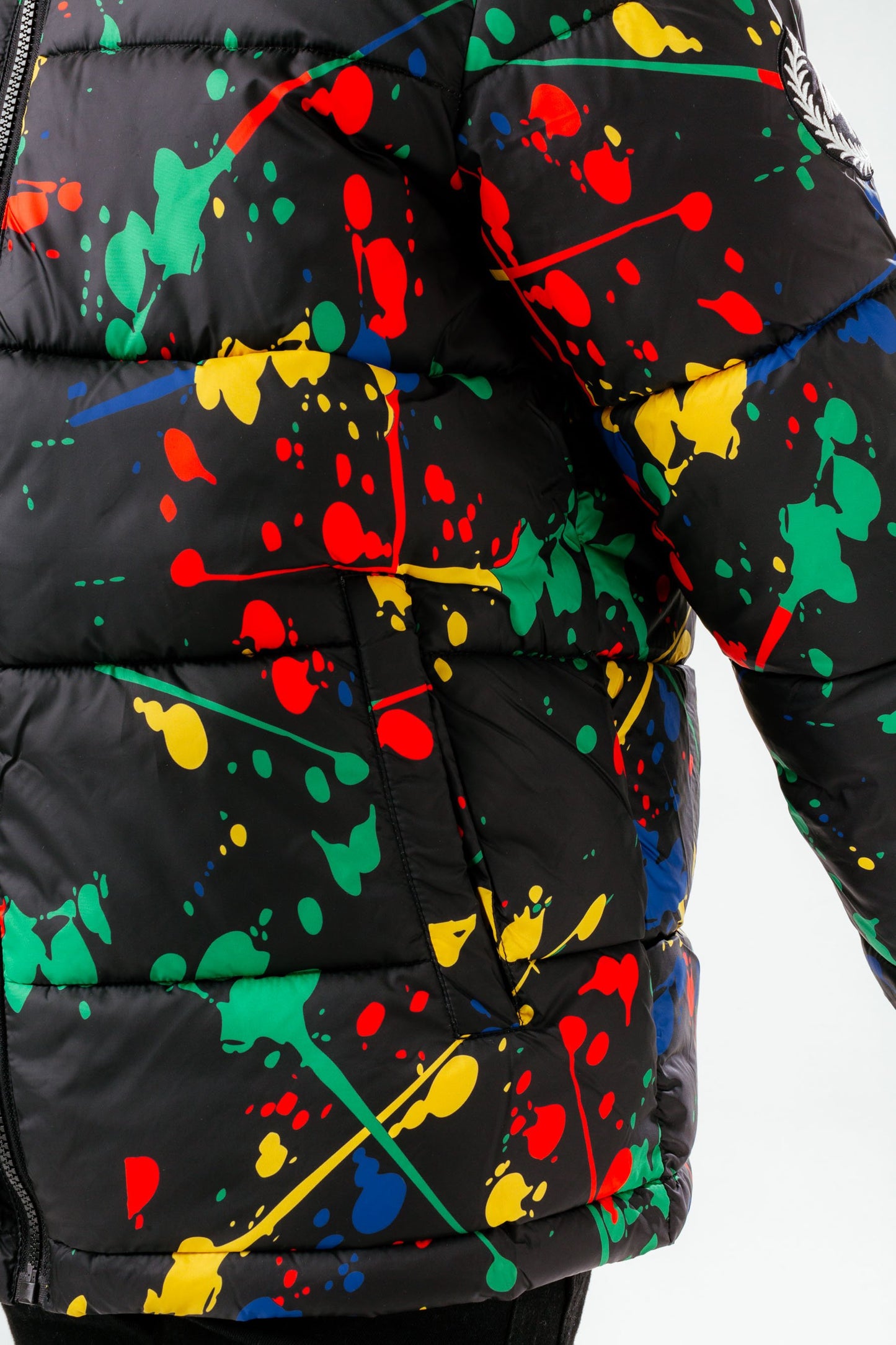 HYPE MULTI SPLAT BOYS PUFFER JACKET