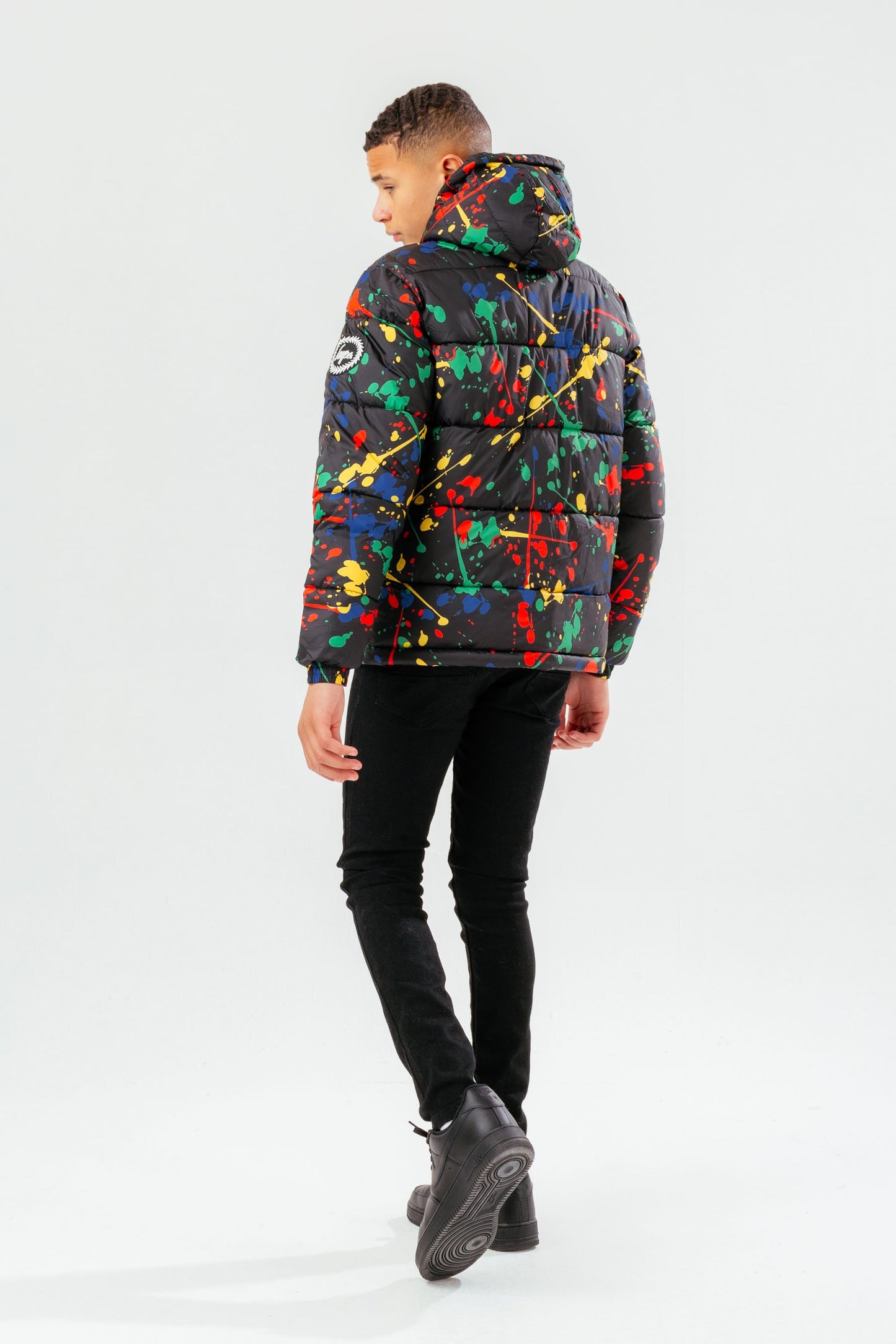 HYPE MULTI SPLAT BOYS PUFFER JACKET