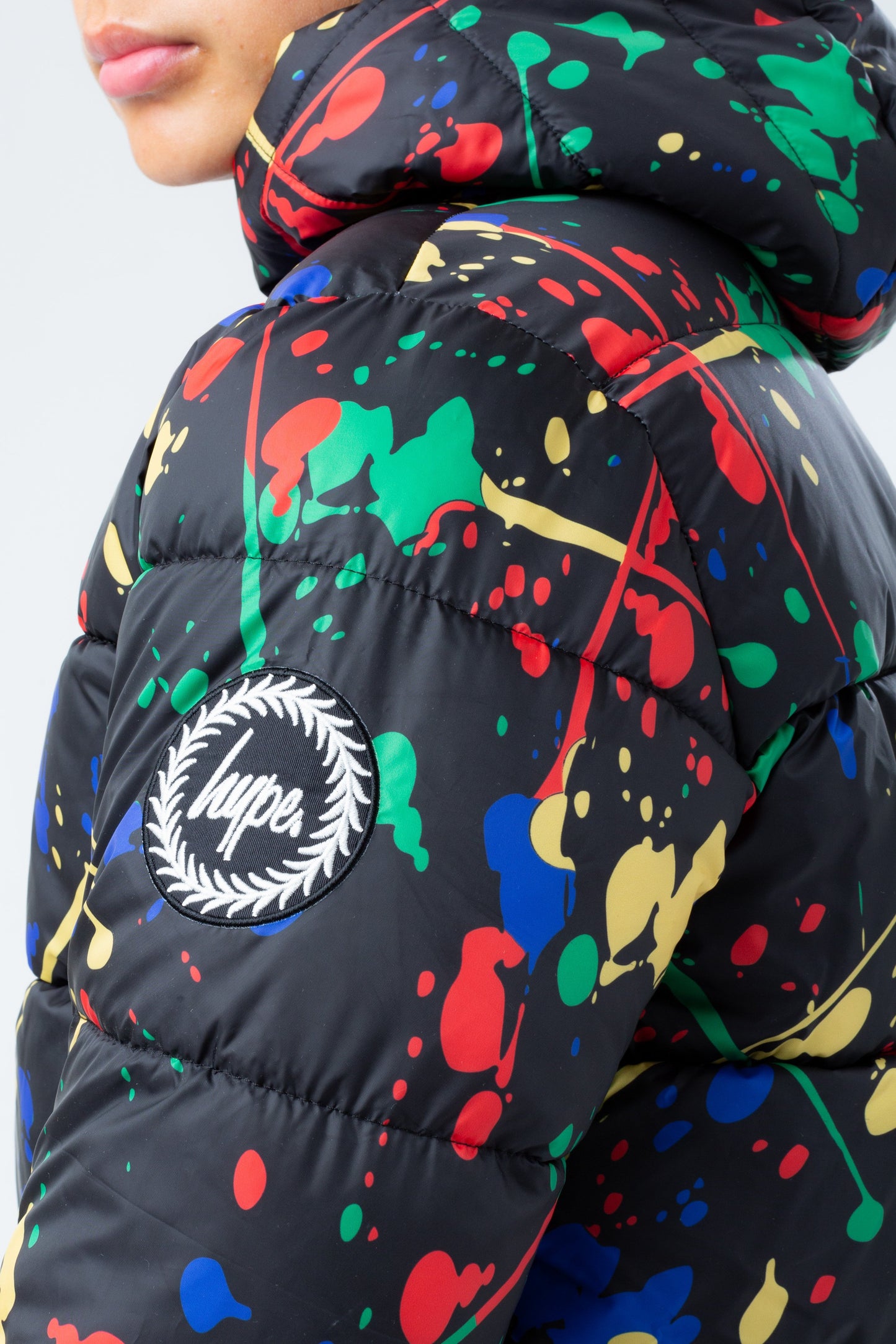 HYPE MULTI SPLAT BOYS PUFFER JACKET