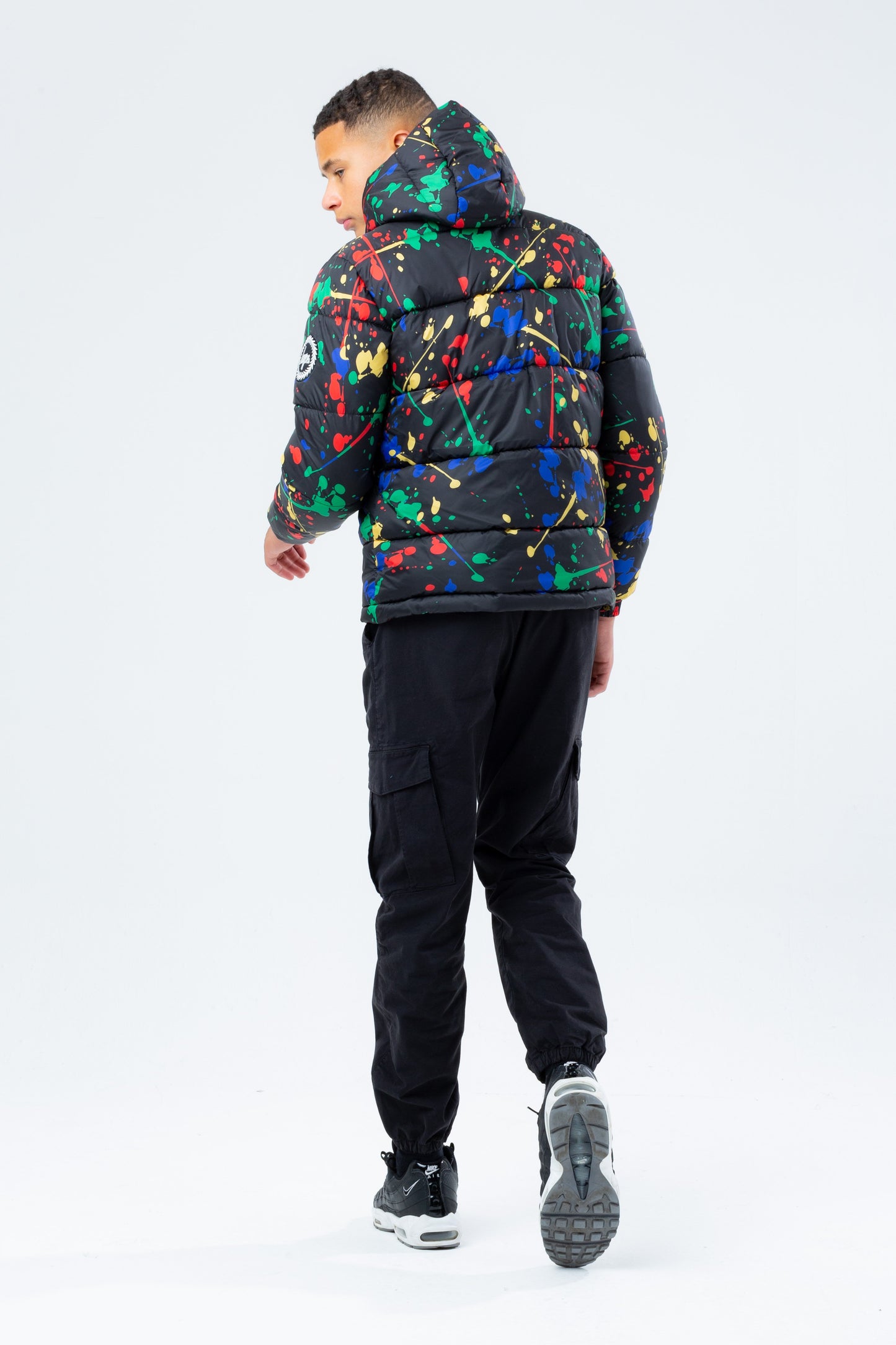 HYPE MULTI SPLAT BOYS PUFFER JACKET