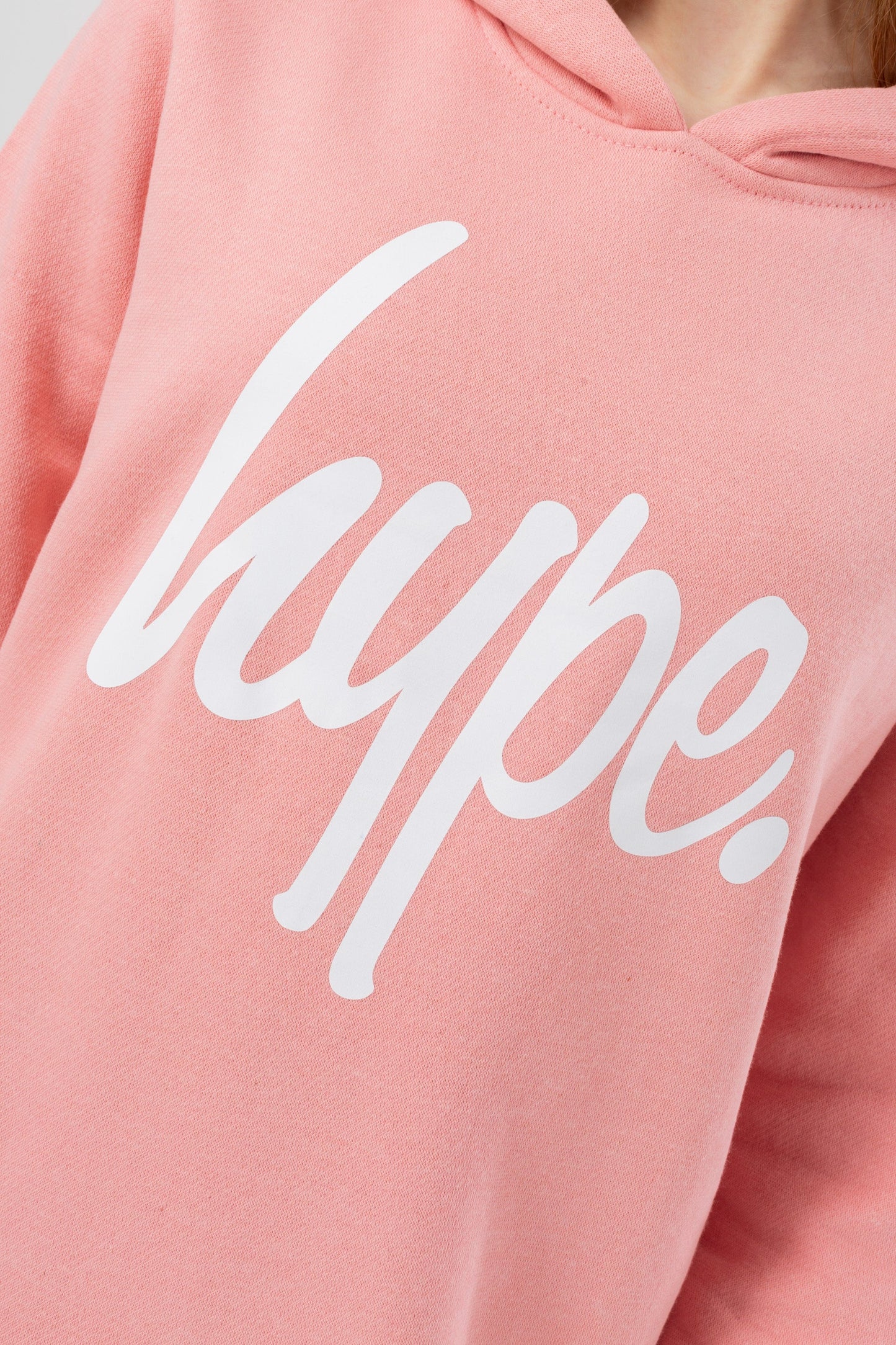 HYPE GIRLS NUDE MYSTIC CLOUDS SCRIPT LONGLINE HOODIE & LEGGINGS SET