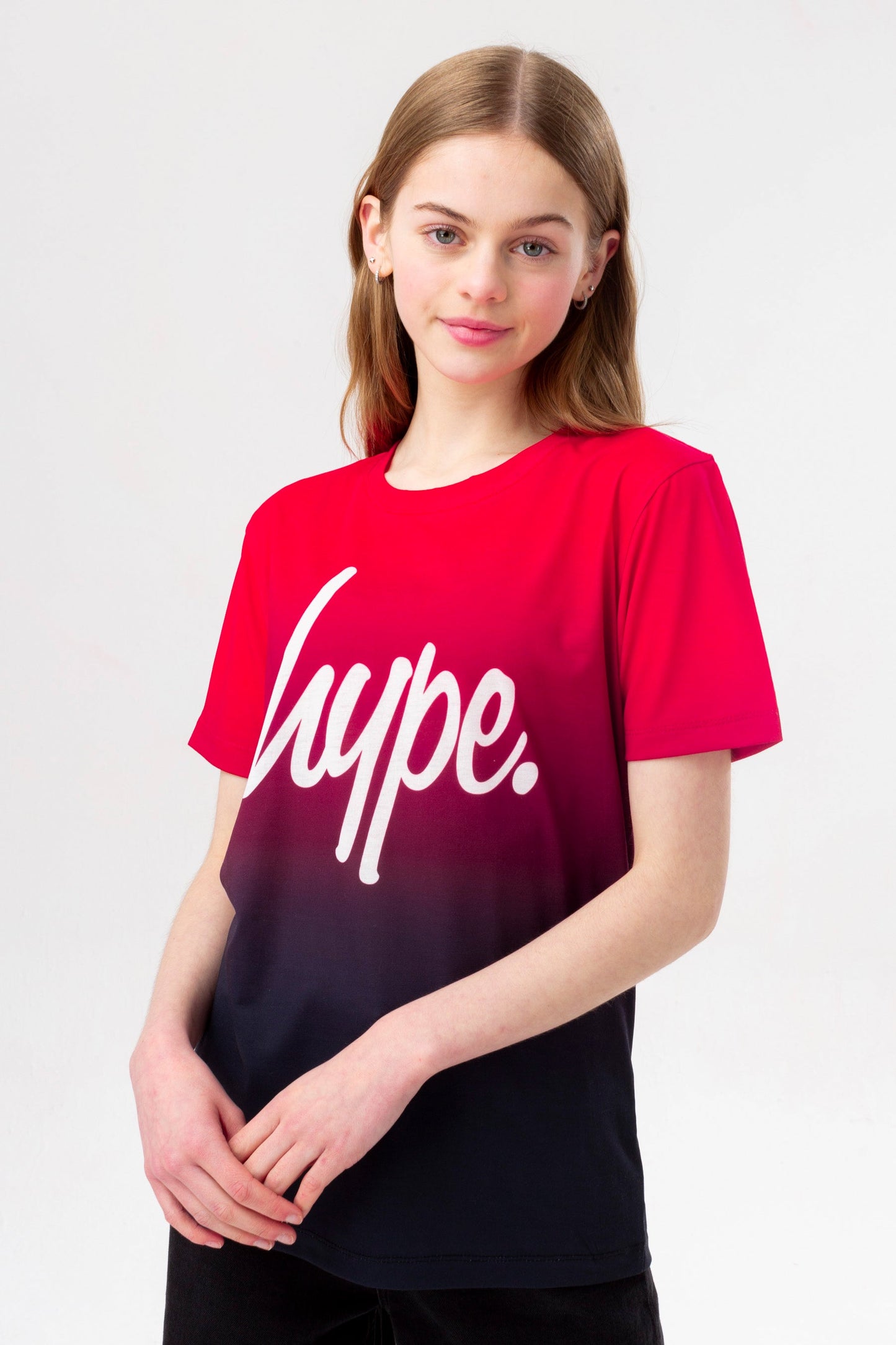 HYPE GIRLS PINK FADE & GROOVY LEOPARD SCRIPT T-SHIRT THREE PACK