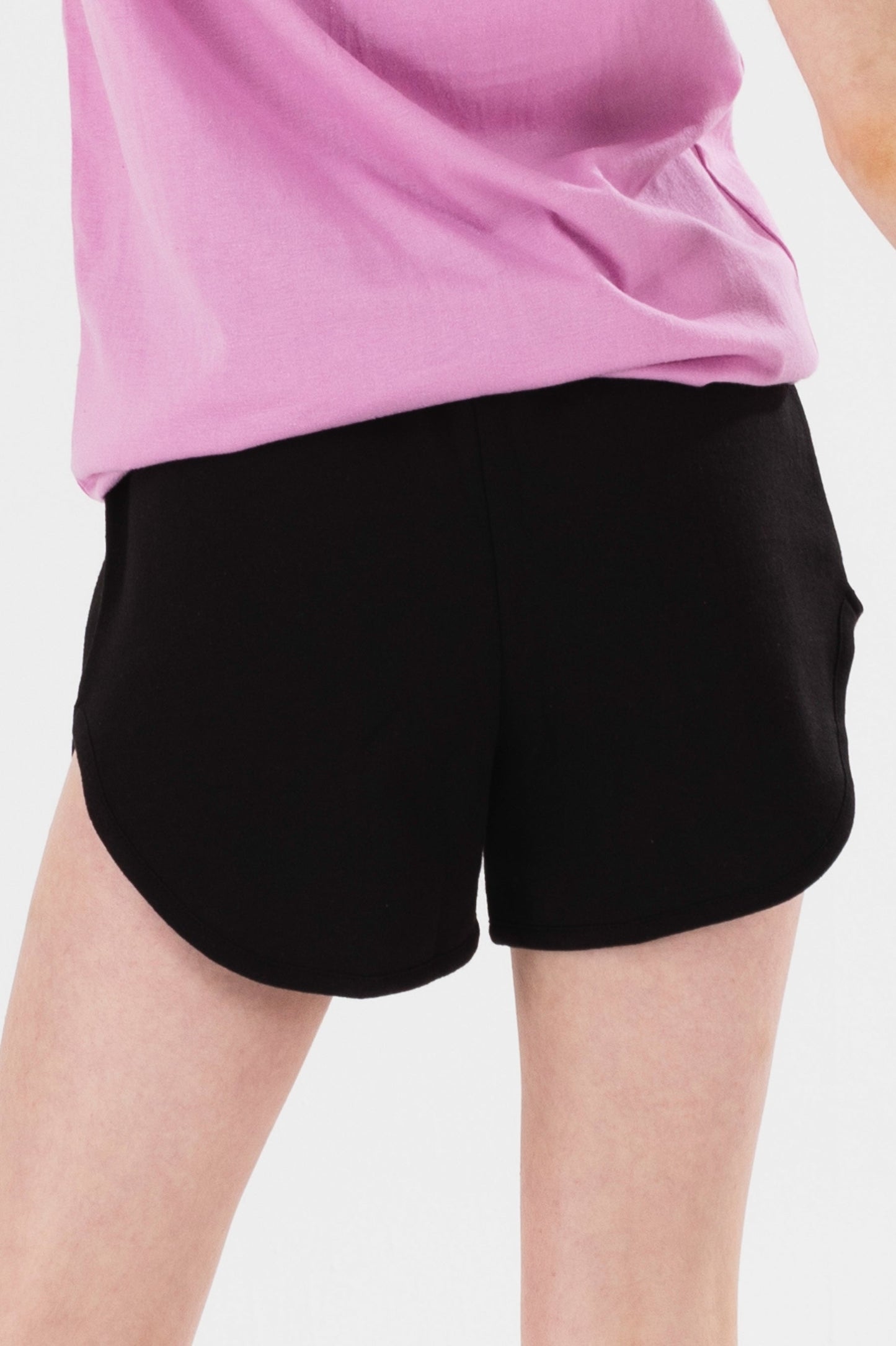 HYPE GIRLS BLACK AND PINK SCRIPT RUNNER SHORTS TWO PACK