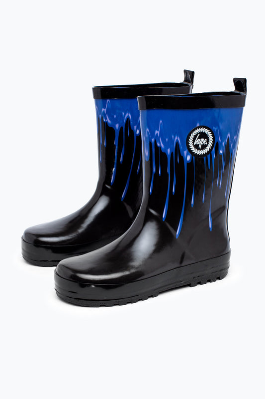 HYPE BOYS BLUE DRIP WELLIES