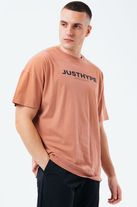 HYPE CHESTNUT VINTAGE MEN'S OVERSIZED T-SHIRT