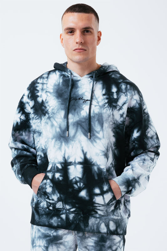 HYPE WEST DYE MEN'S OVERSIZED PULLOVER HOODIE