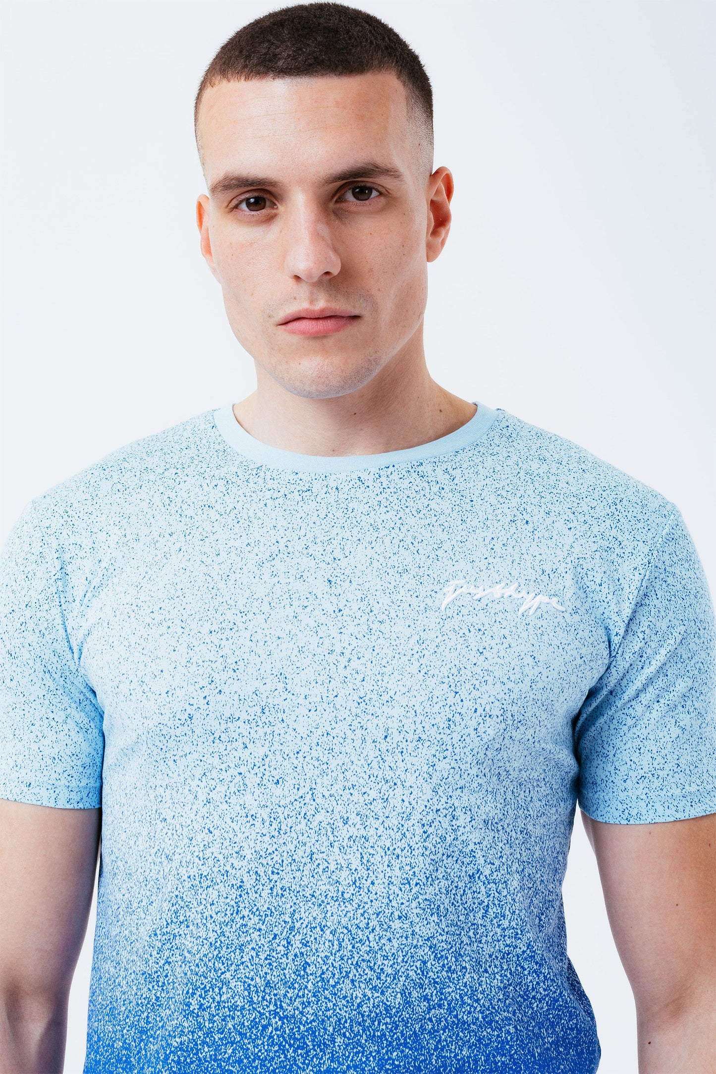 HYPE BLUE SPECKLE FADE MEN'S T-SHIRT