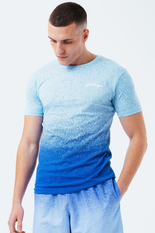 HYPE BLUE SPECKLE FADE MEN'S T-SHIRT