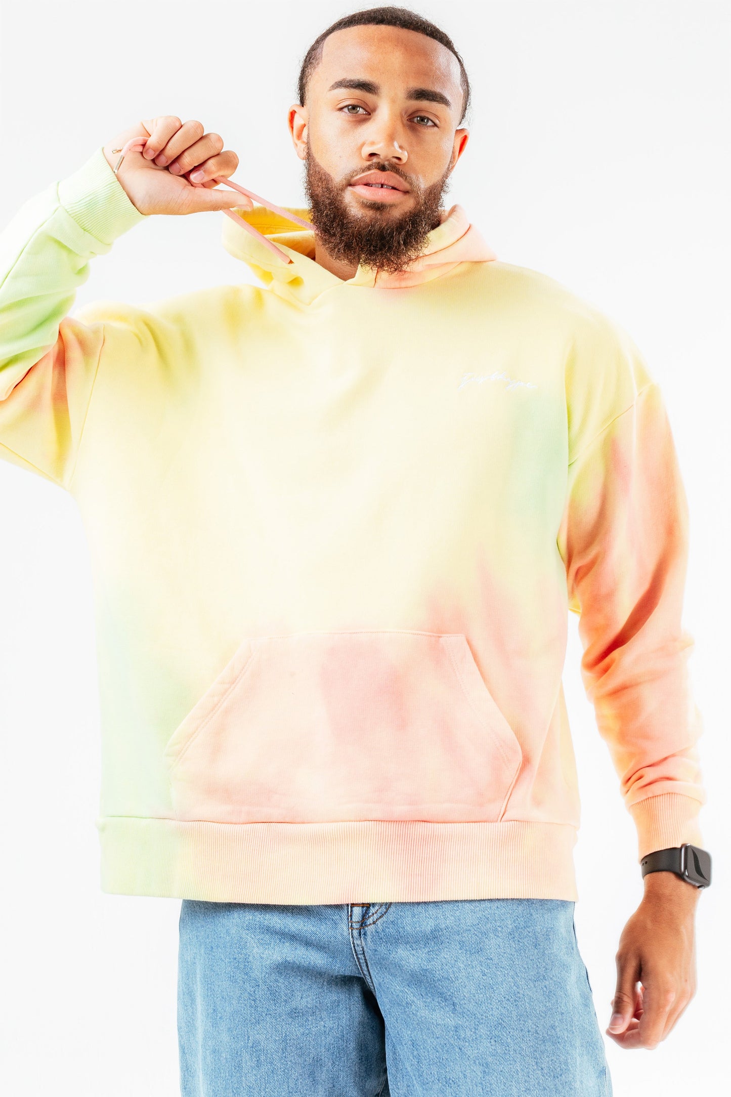 HYPE CANDY DYE MEN'S OVERSIZED PULLOVER HOODIE