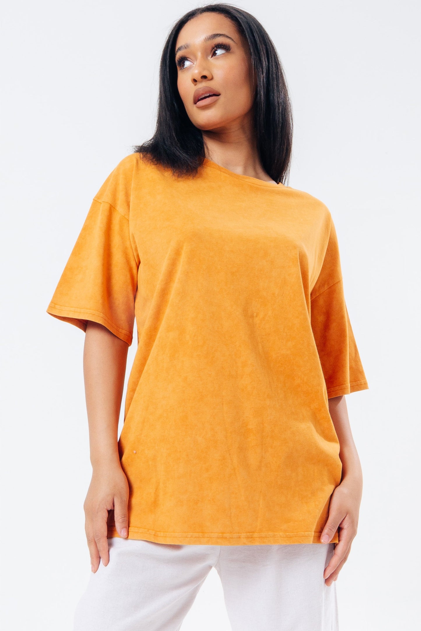 HYPE CHESTNUT VINTAGE WOMEN'S BOXY FIT T-SHIRT