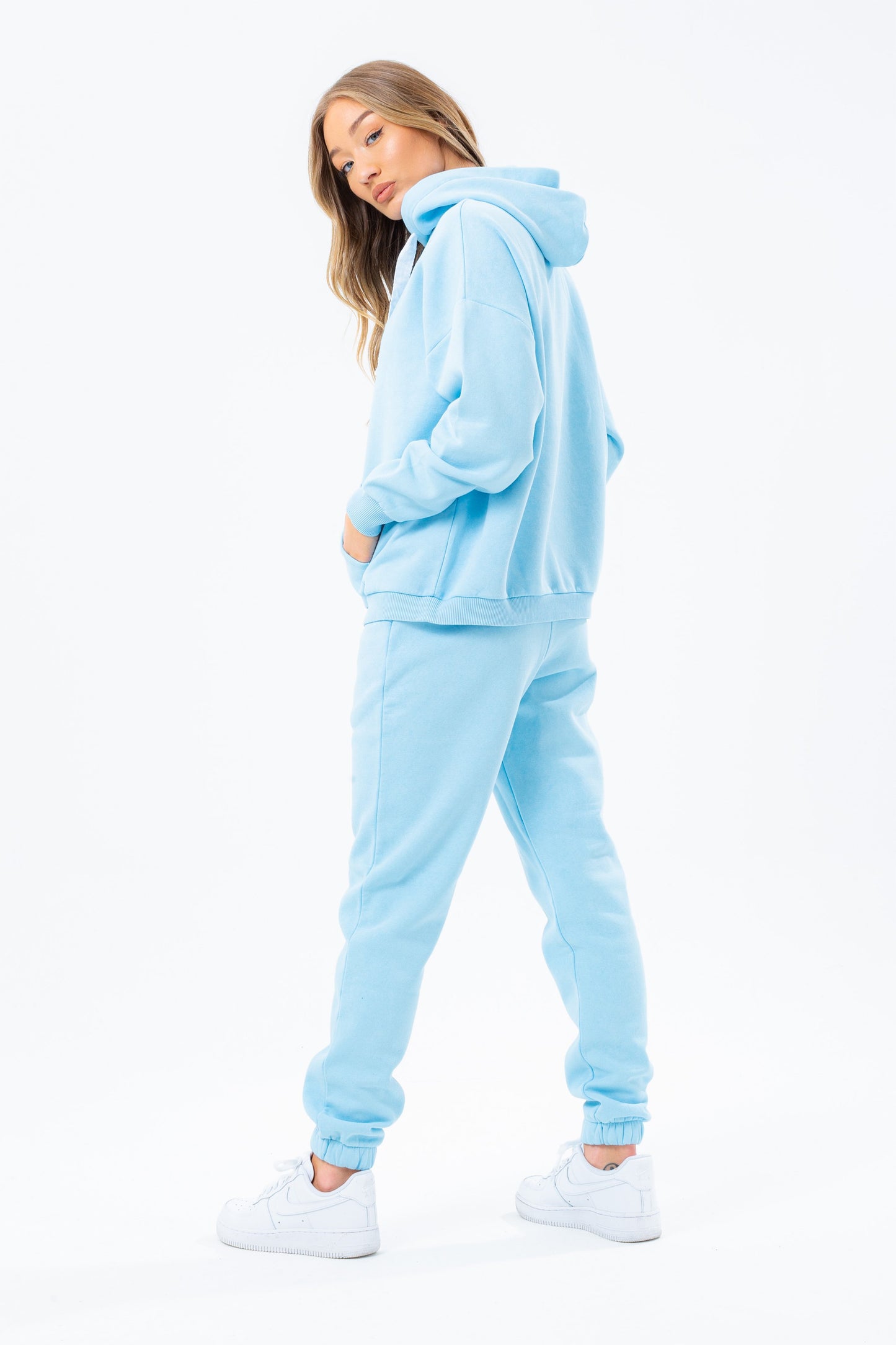 HYPE BLUE VINTAGE WOMEN'S DROP SHOULDER HOODIE