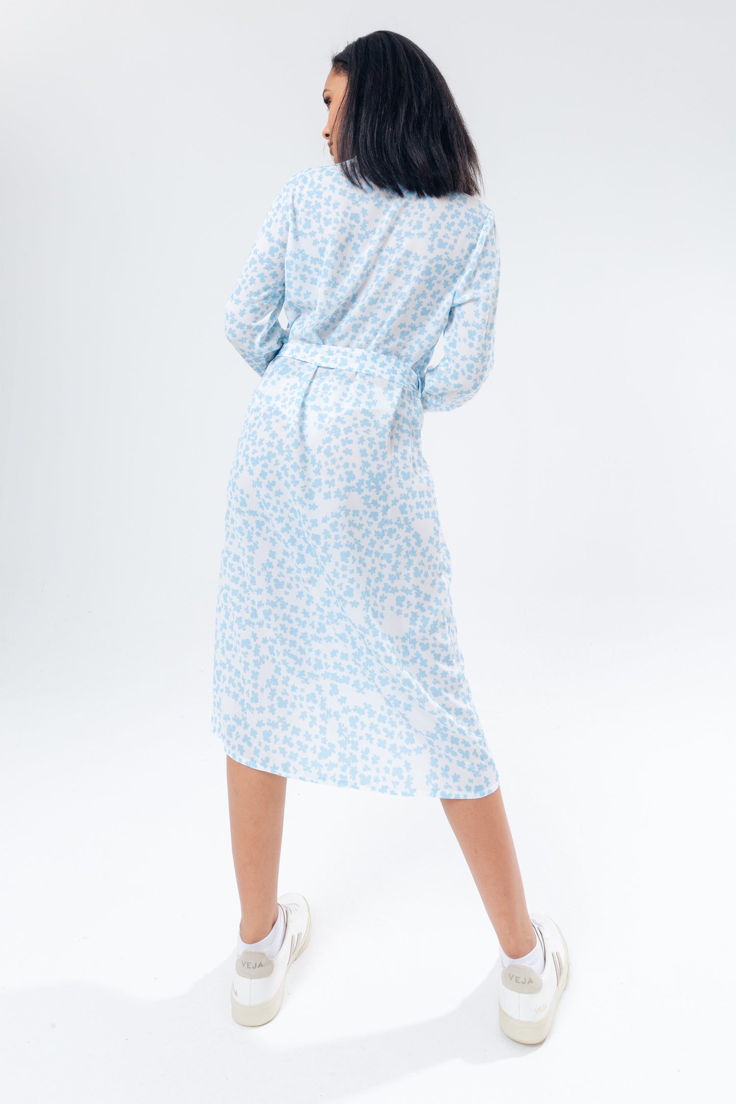 HYPE BLUE DAISY WOMEN'S SHIRT DRESS