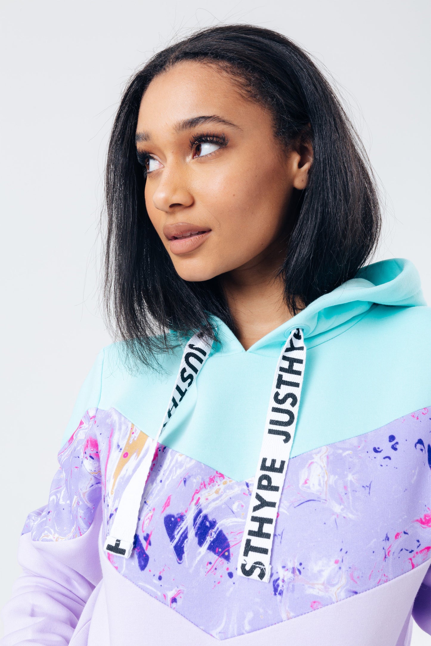 HYPE PARMA MARBLE WOMEN'S PULLOVER HOODIE