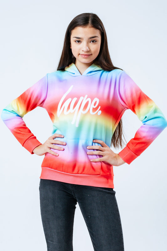 HYPE RAINBOW FADE KIDS PULLOVER HOODIE