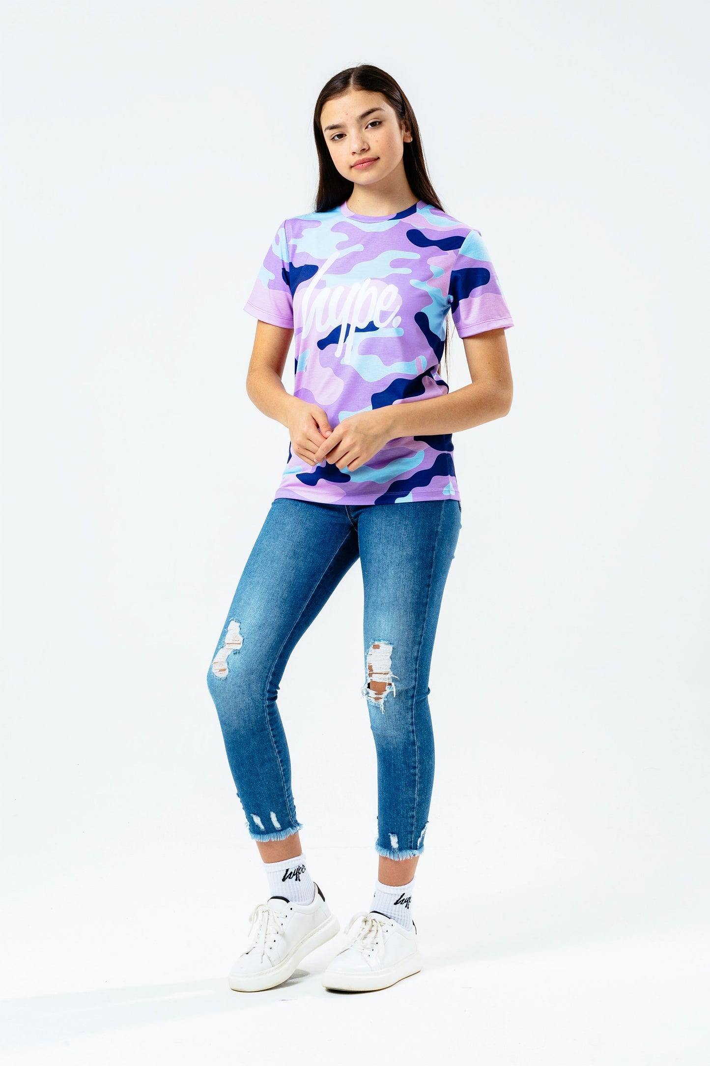 HYPE EVIE CAMO KIDS T-SHIRT