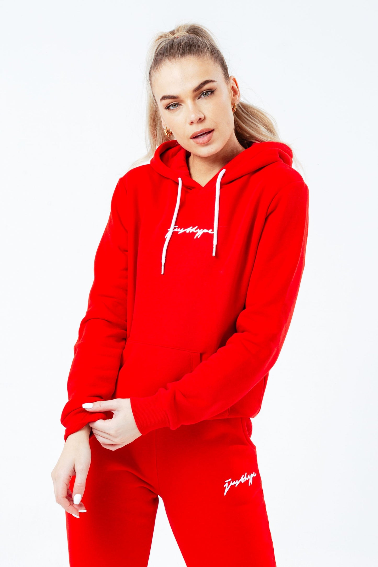 HYPE RED SCRIBBLE WOMEN'S TRACKSUIT