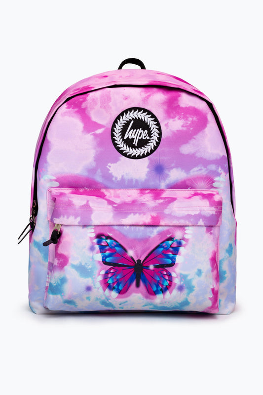 HYPE PINK GRADIENT SKIES BUTTERFLY BACKPACK