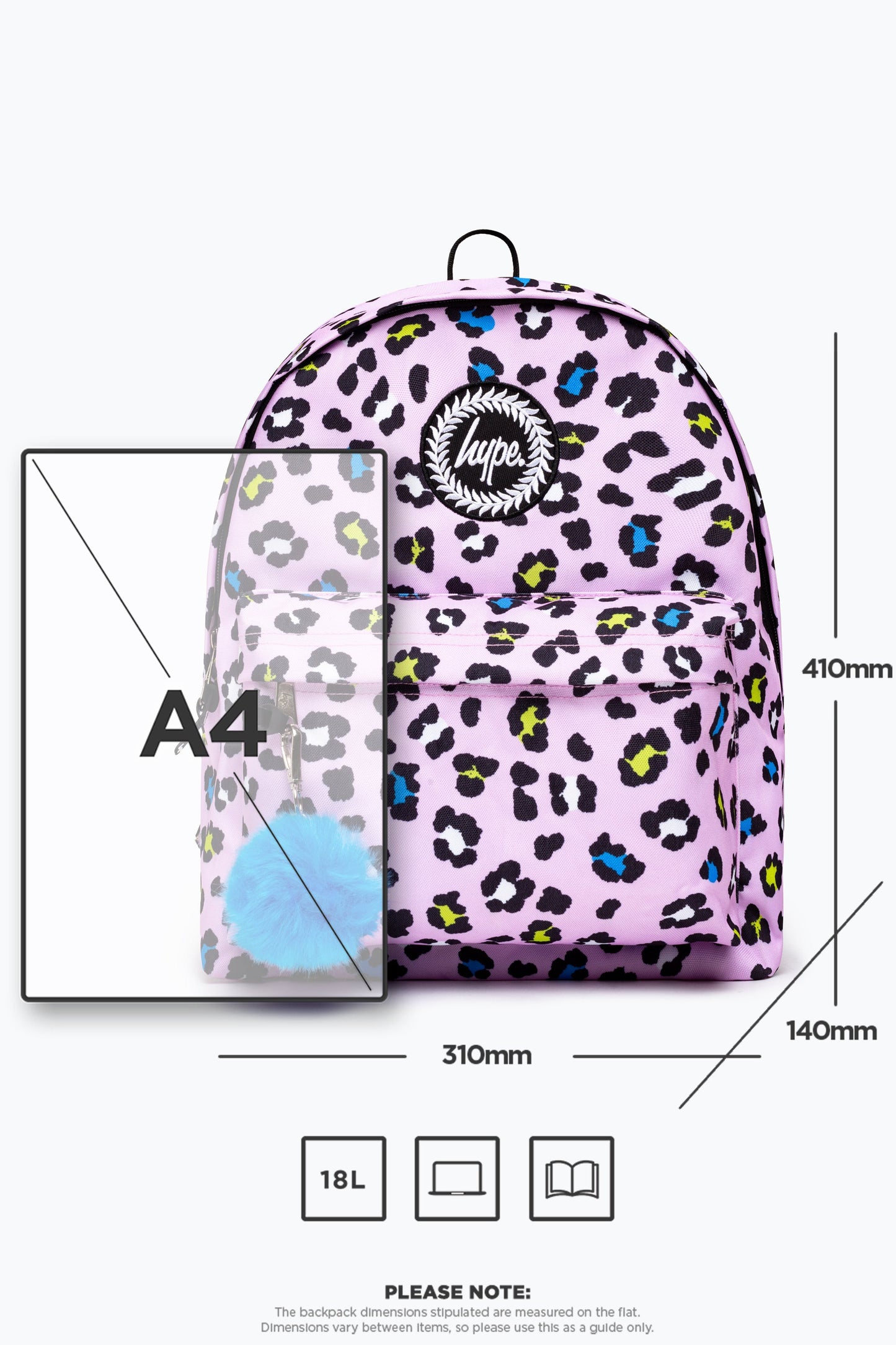HYPE LILAC LEOPARD BACKPACK